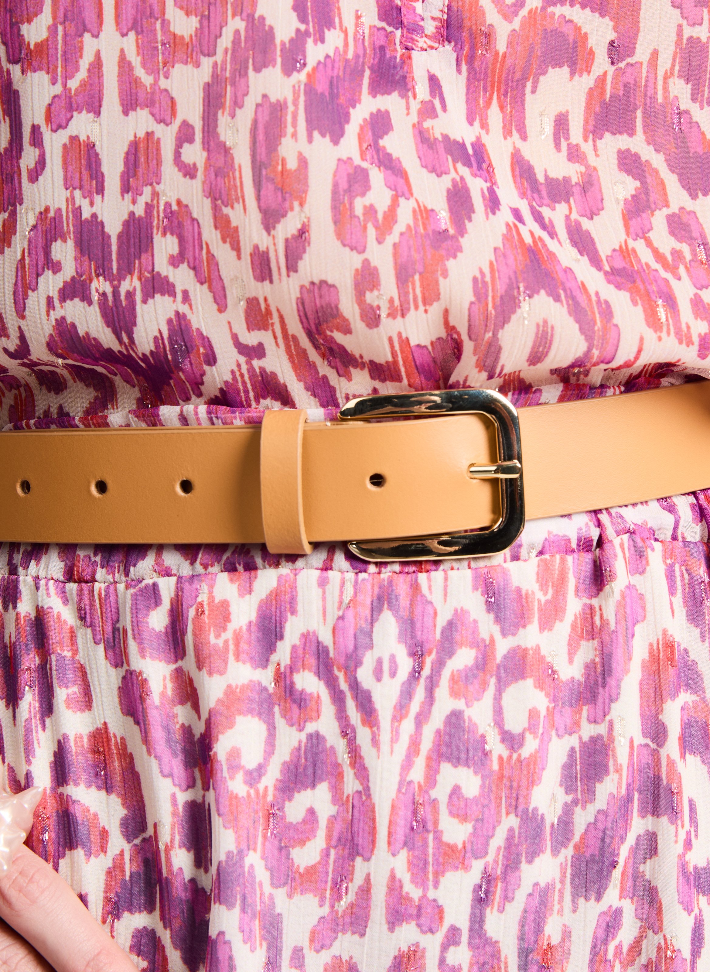 Ceinture en cuir SAISON 1865 Beige