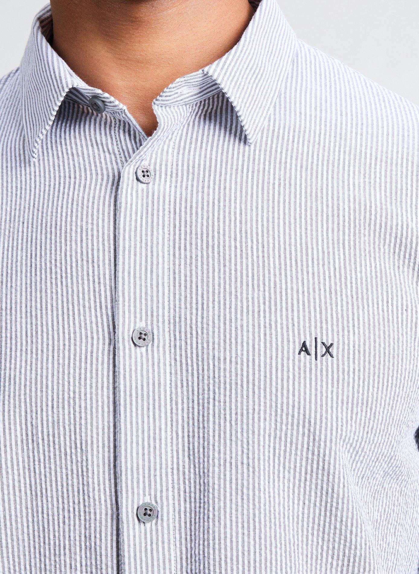 Textured regular shirt White