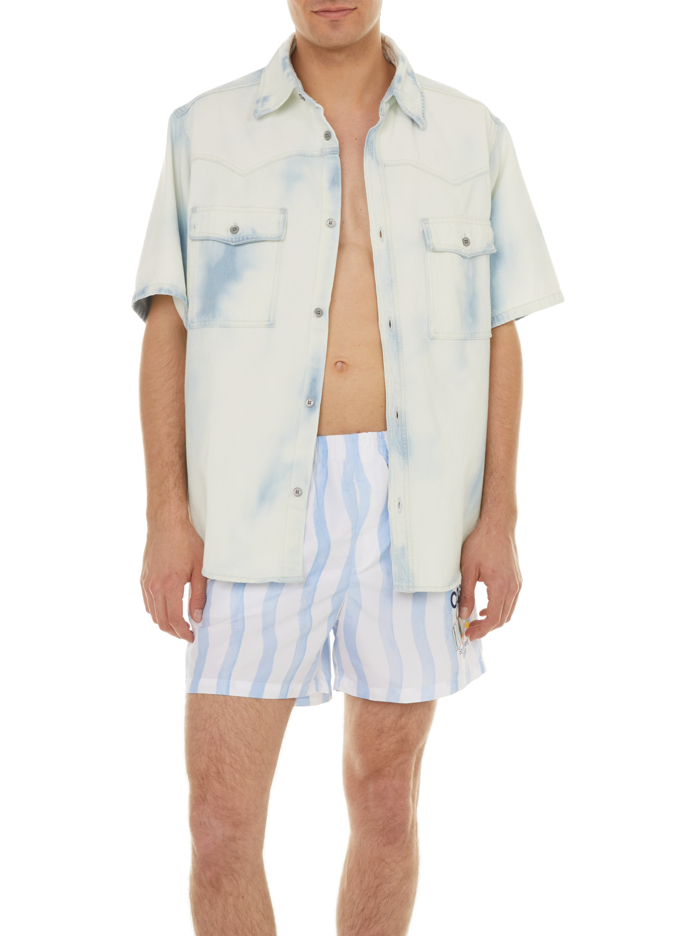 CASABLANCA PARIS Short rayé  Blanc