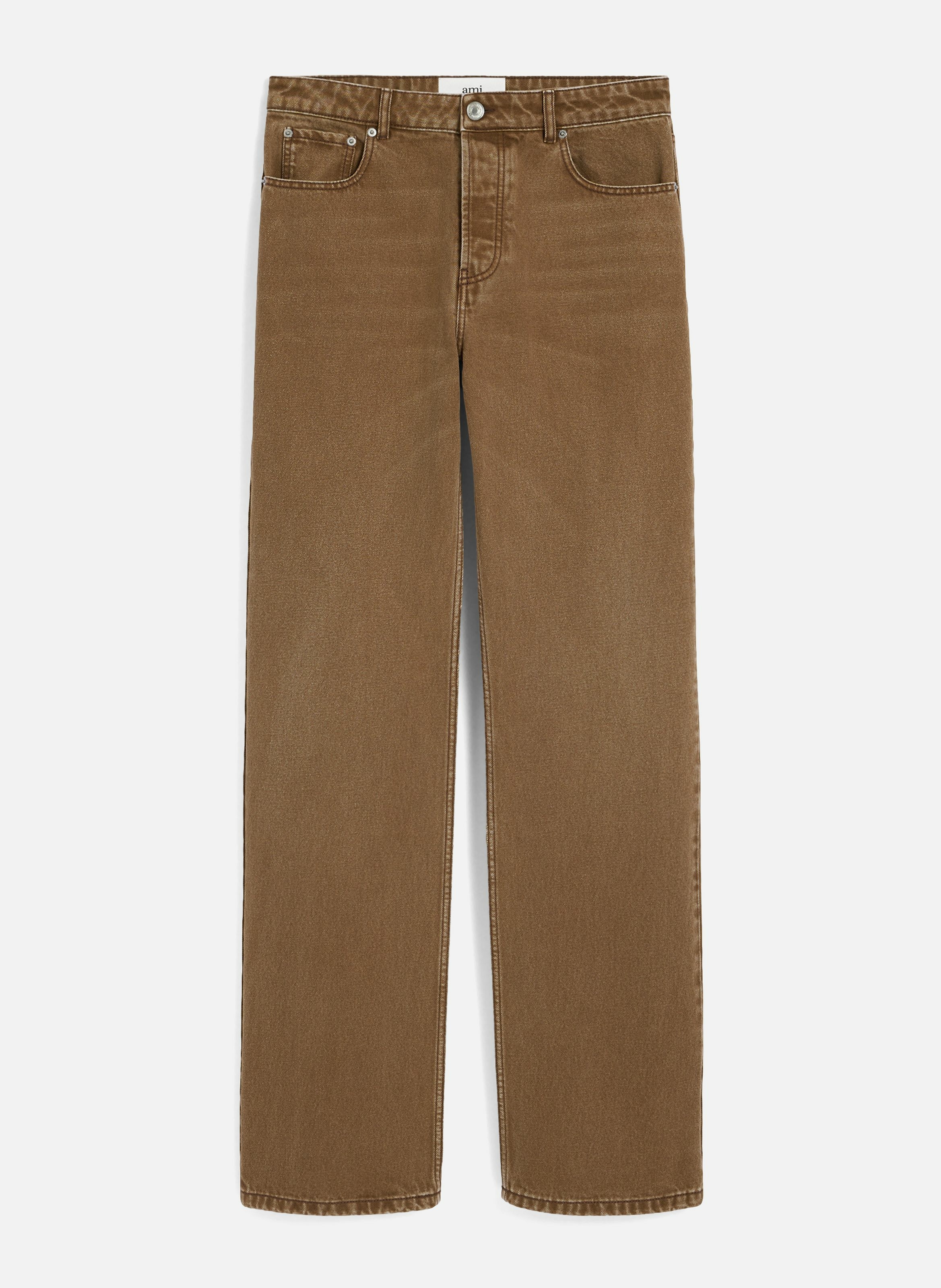 Jean coupe large en coton AMI PARIS Marron