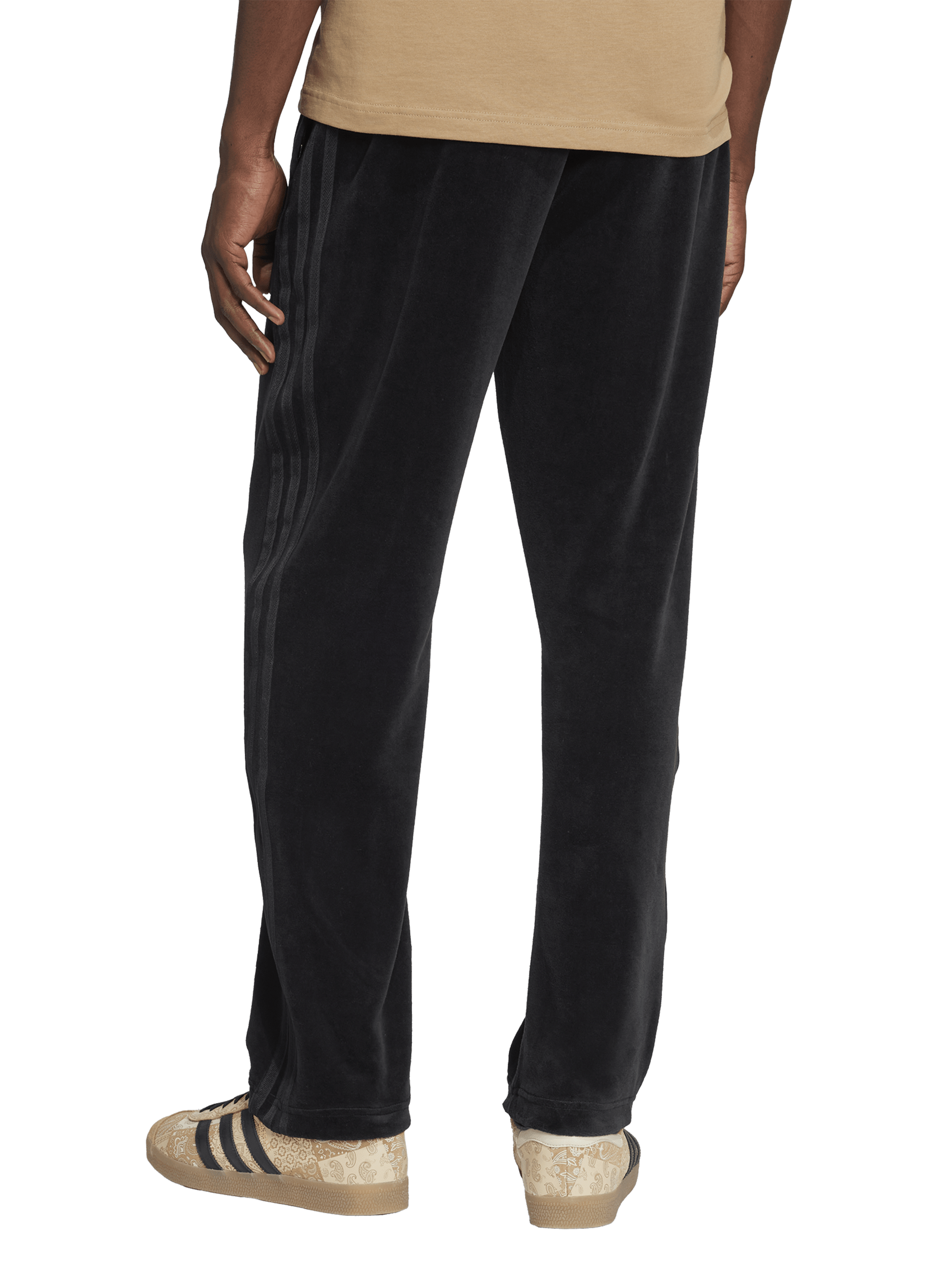 Velour sweatpants ADIDAS Black