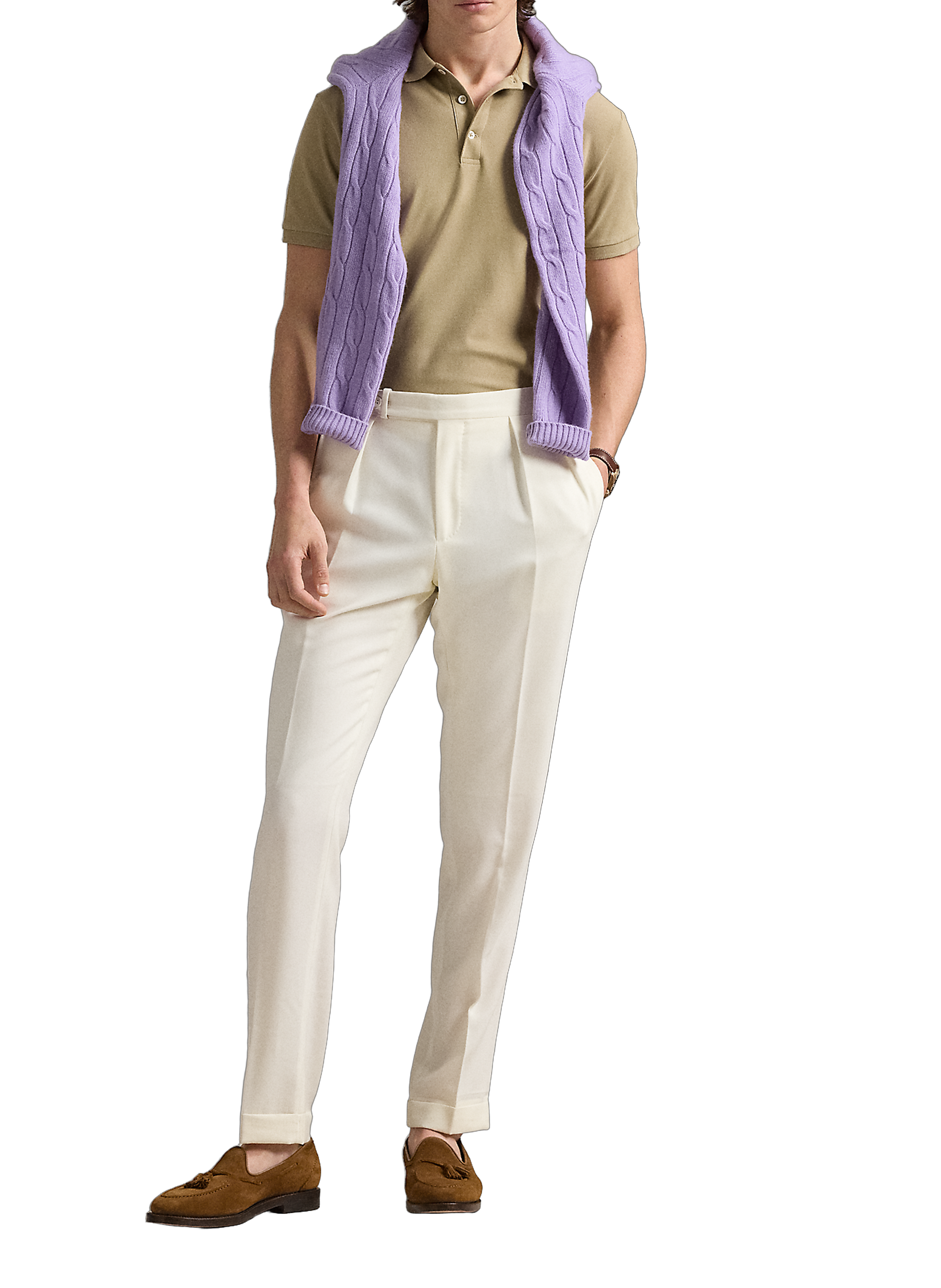 Polo shirt with logo POLO RALPH LAUREN Khaki