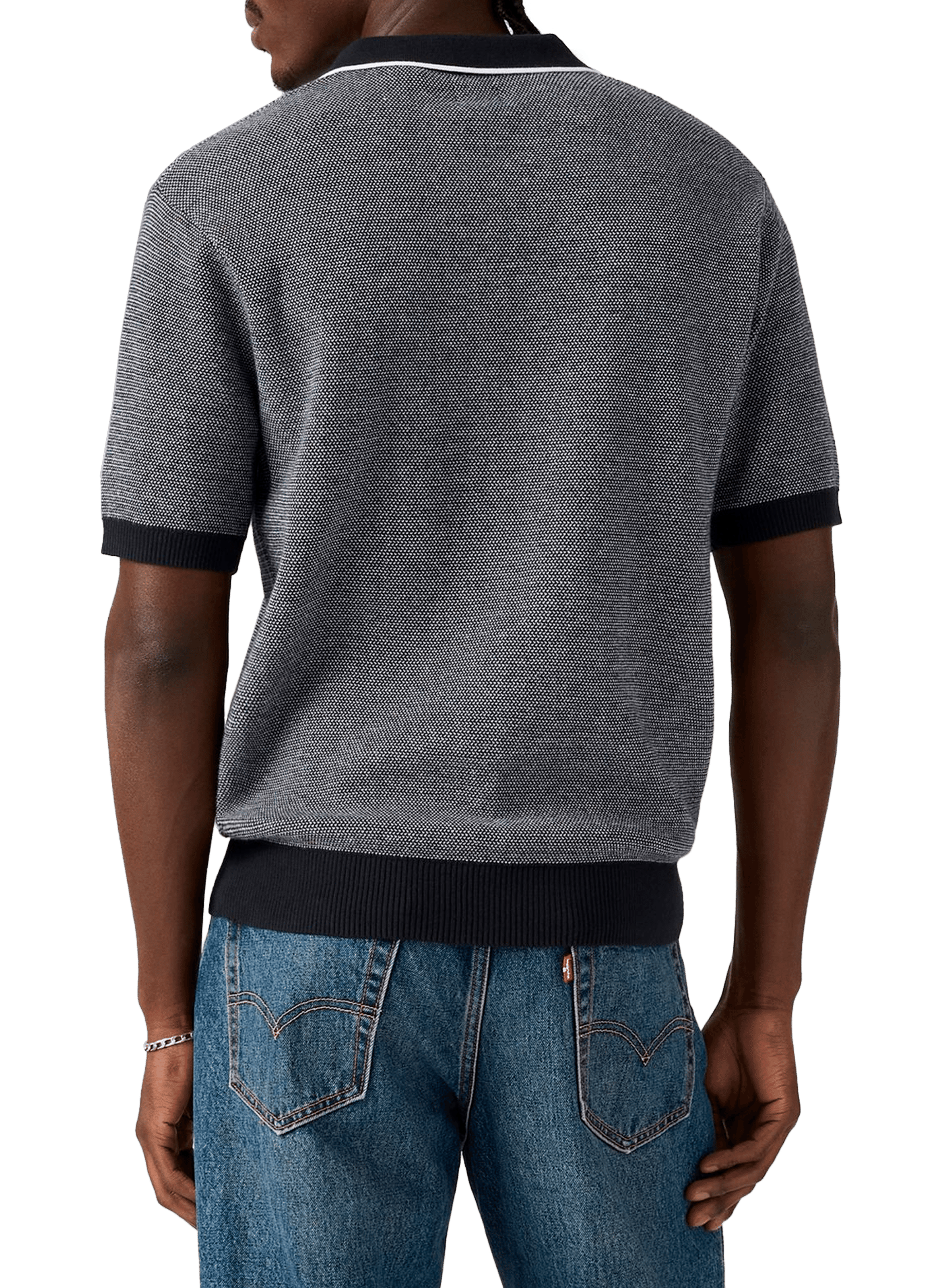 Straight contrasting polo LEVI'S Black