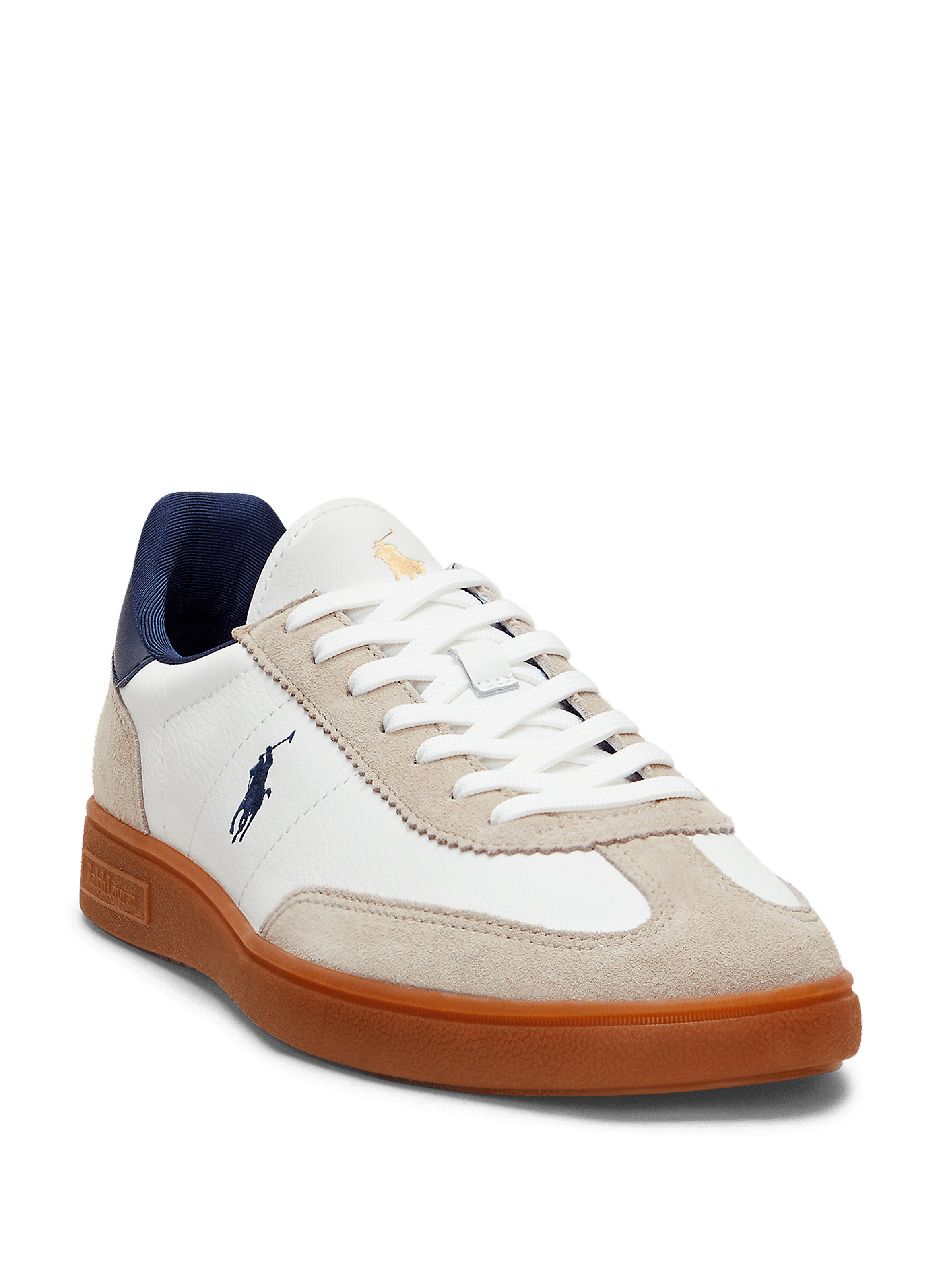 Bi-material leather sneakers POLO RALPH LAUREN Multicolour