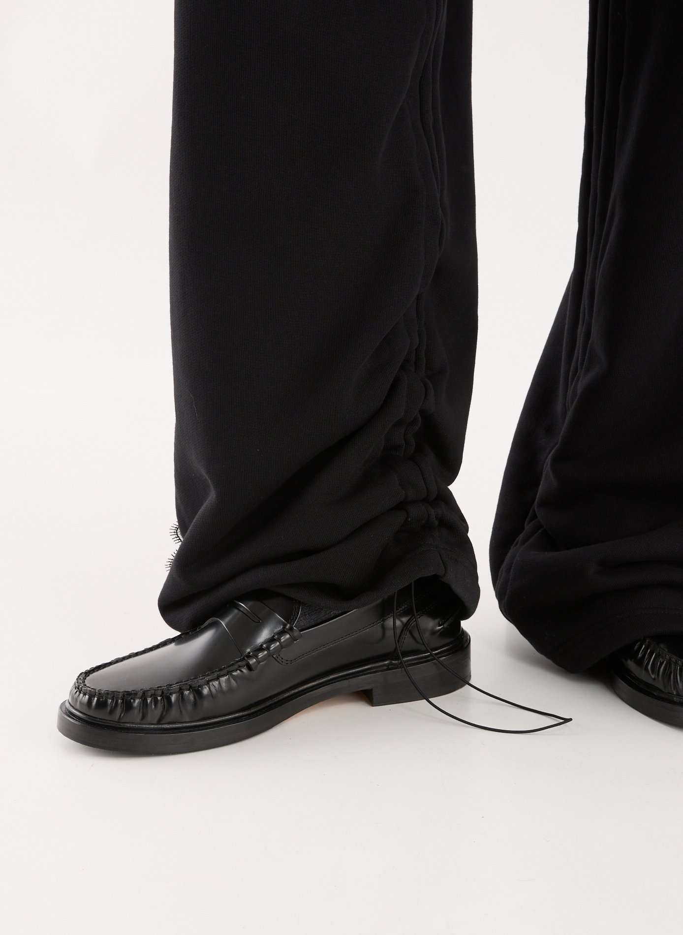 Lace detail sweatpants BENJAMIN BENMOYAL Black