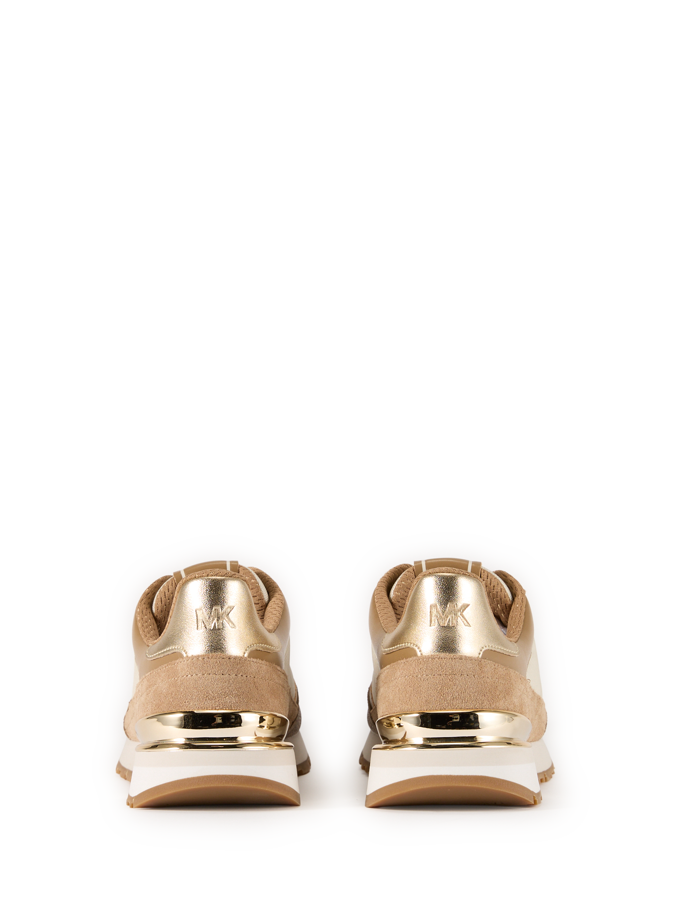 Baskets bi-matière crantées MICHAEL KORS Marron