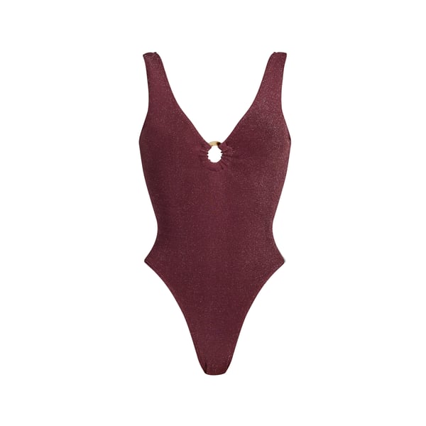 Maillot de bain brillant une pièce Maillot de bain brillant une pièce