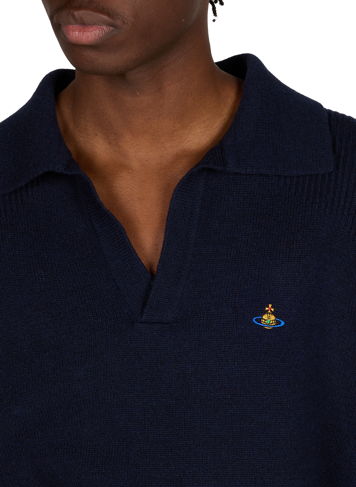 Wool and cashmere Football sweater VIVIENNE WESTWOOD Blue