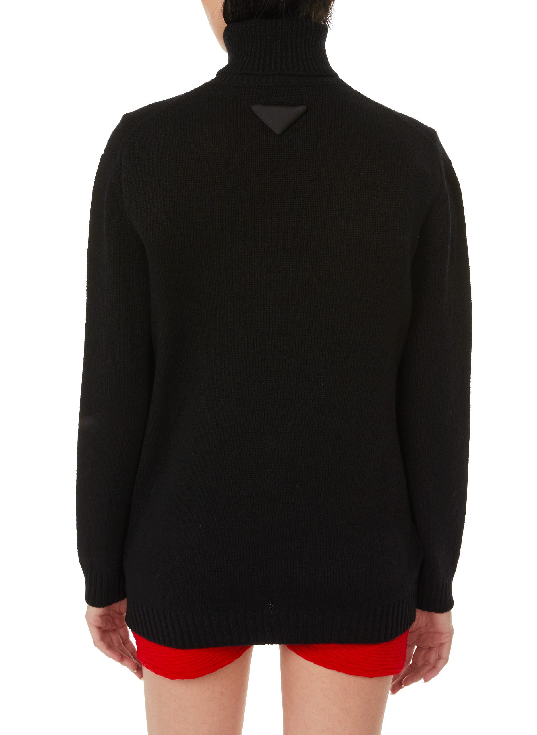 Cashmere turtleneck jumper PRADA Black