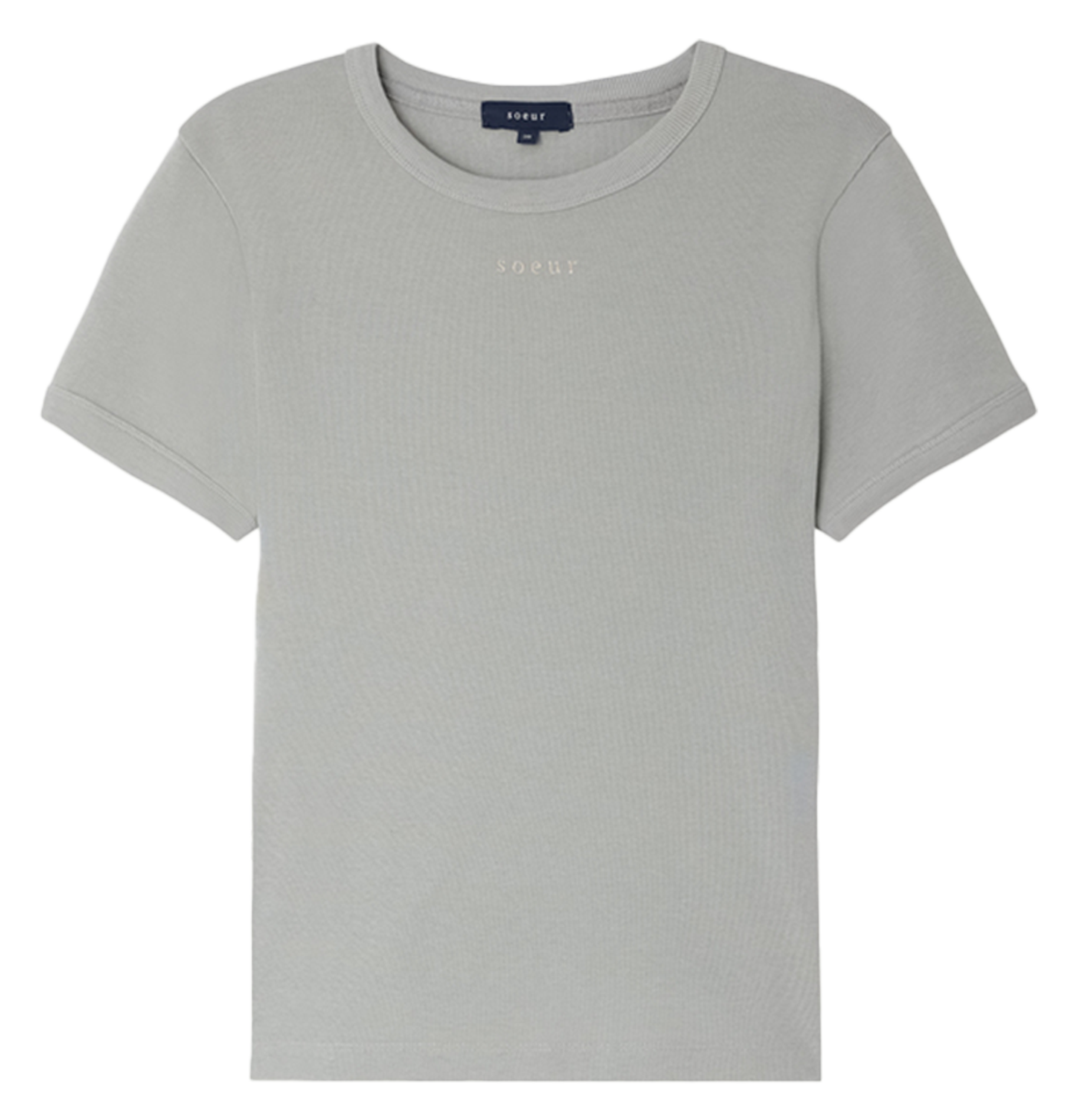 Tee-shirt droit col rond en coton bio Aristide SOEUR Bleu