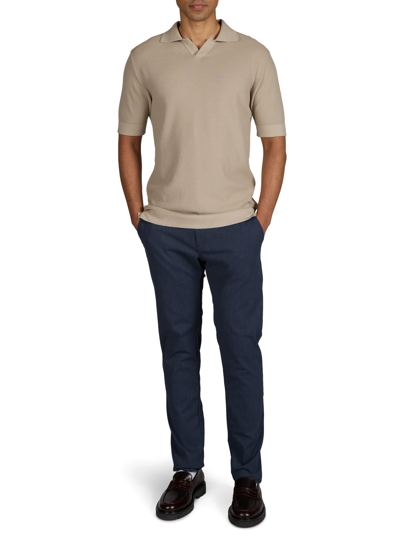 Cotton polo shirt 1789 CALA Brown