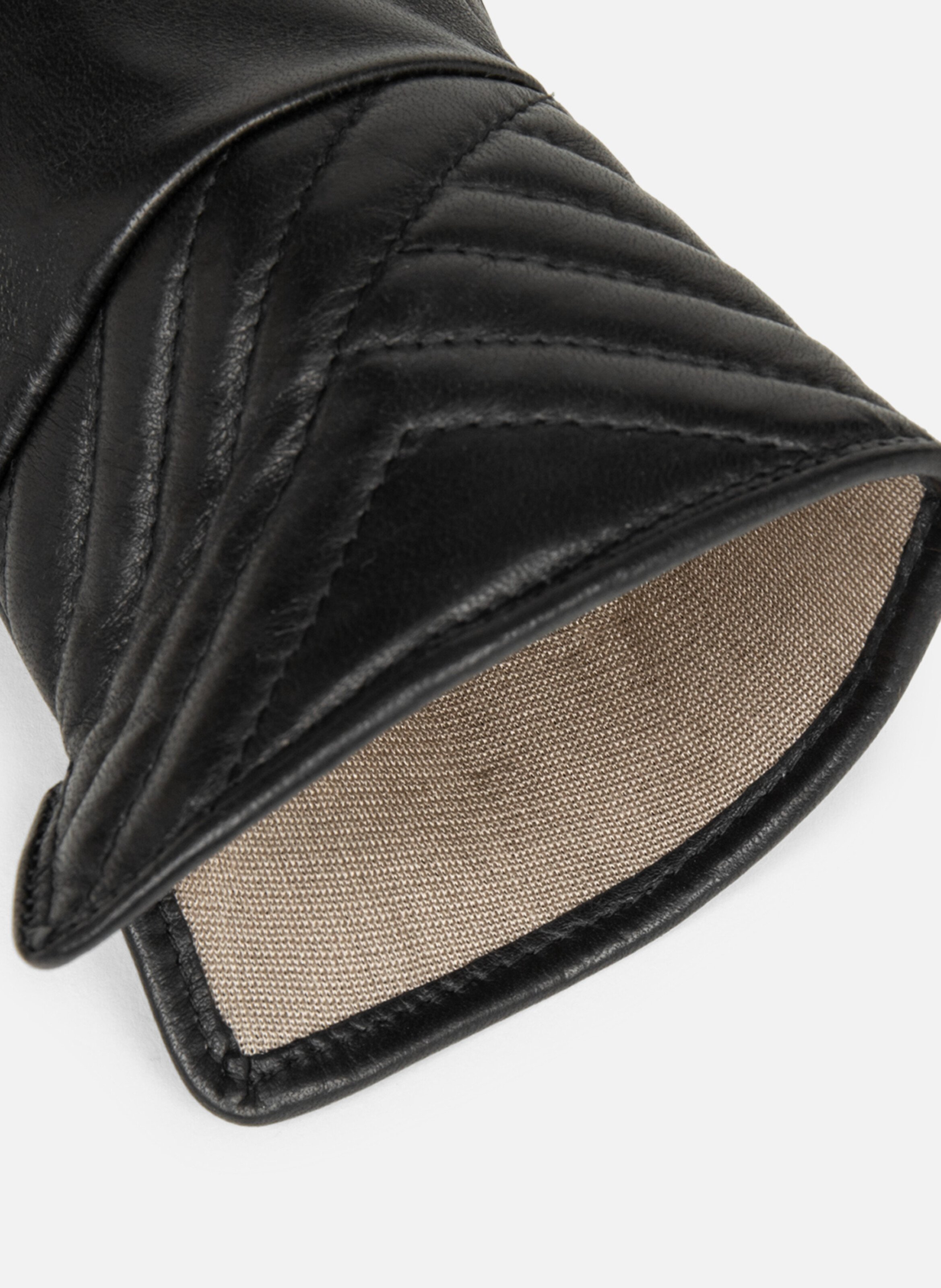 Gants en cuir d'agneau lisse LANCASTER Black