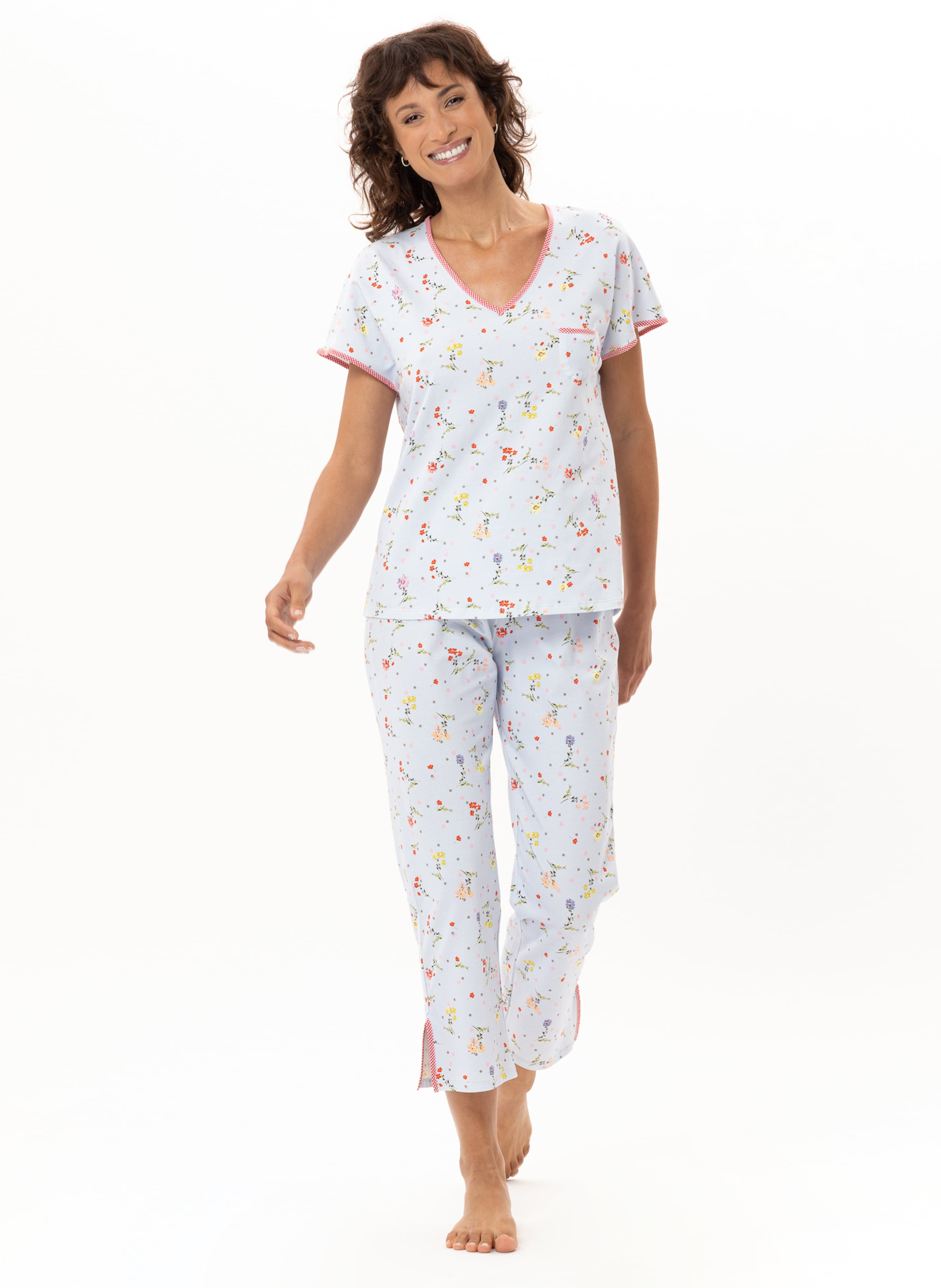 Pyjama en coton daisy 202 LE CHAT Multicolore