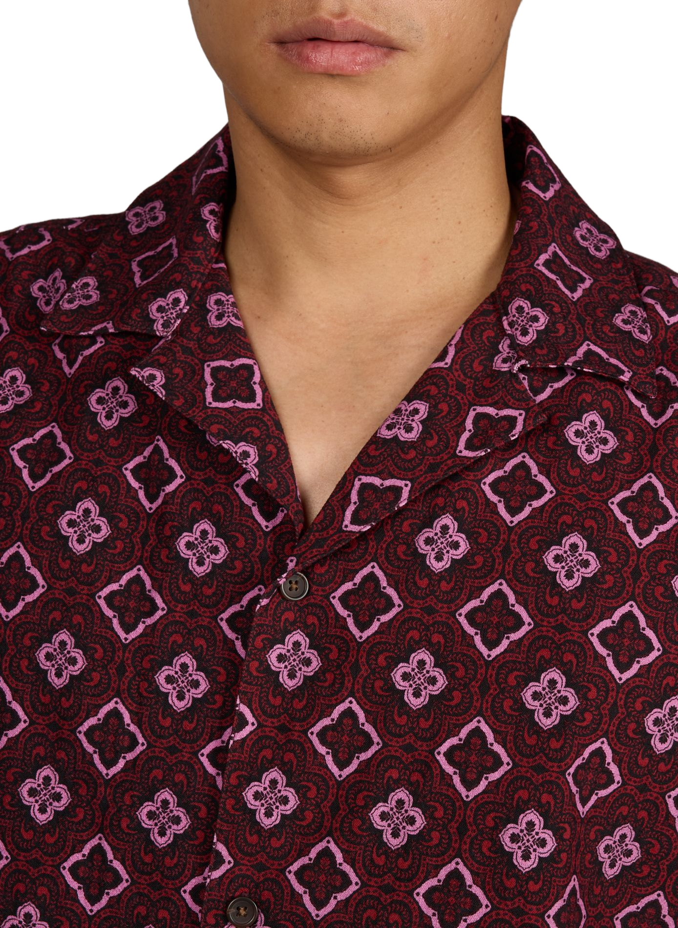 Chemise à motif Lukas Arabesque LES DEUX Rouge