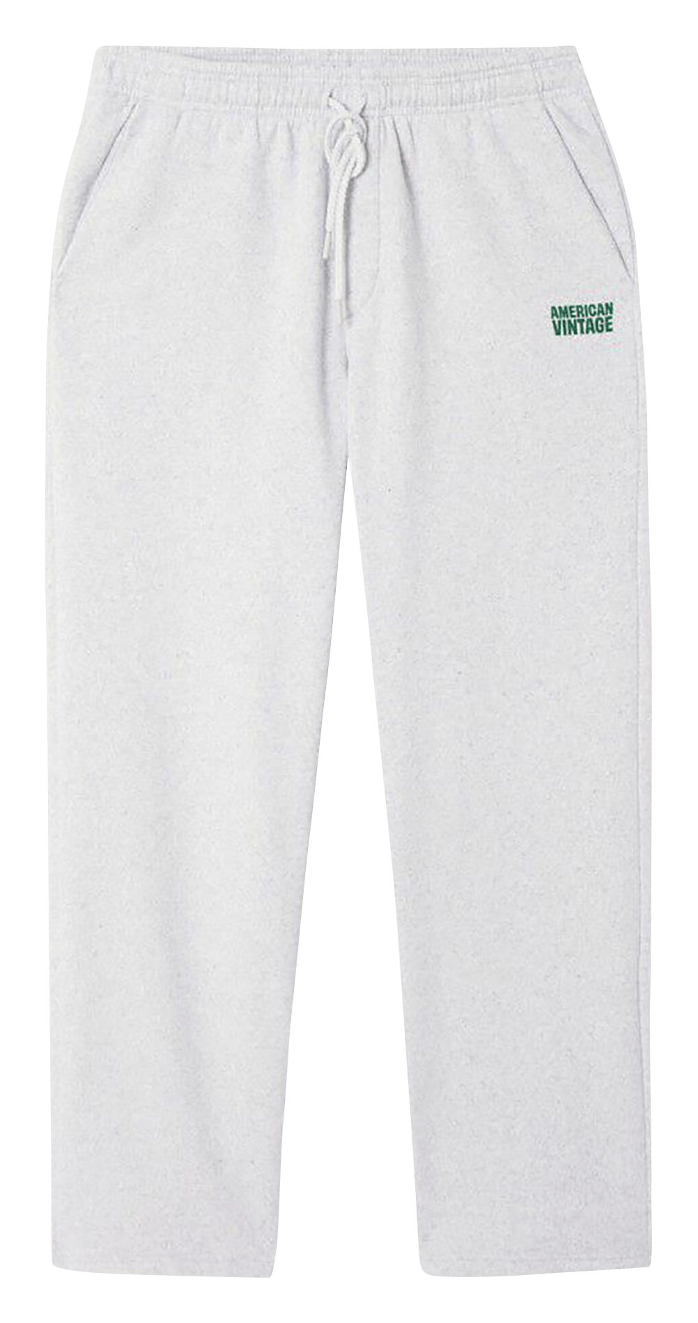 Jogging droit en molleton baptown AMERICAN VINTAGE Gris