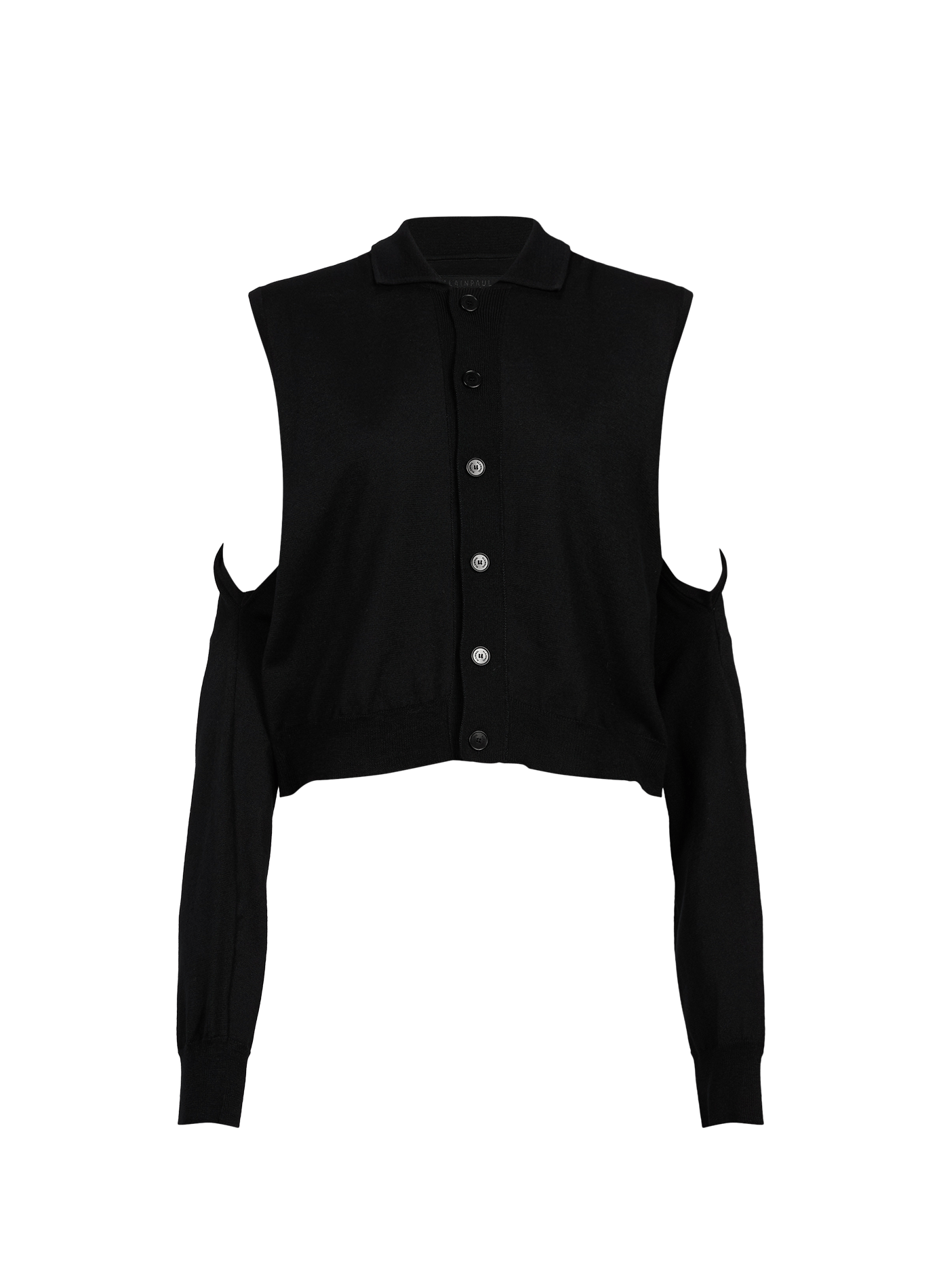 Top en coton mélangé ALAINPAUL Noir