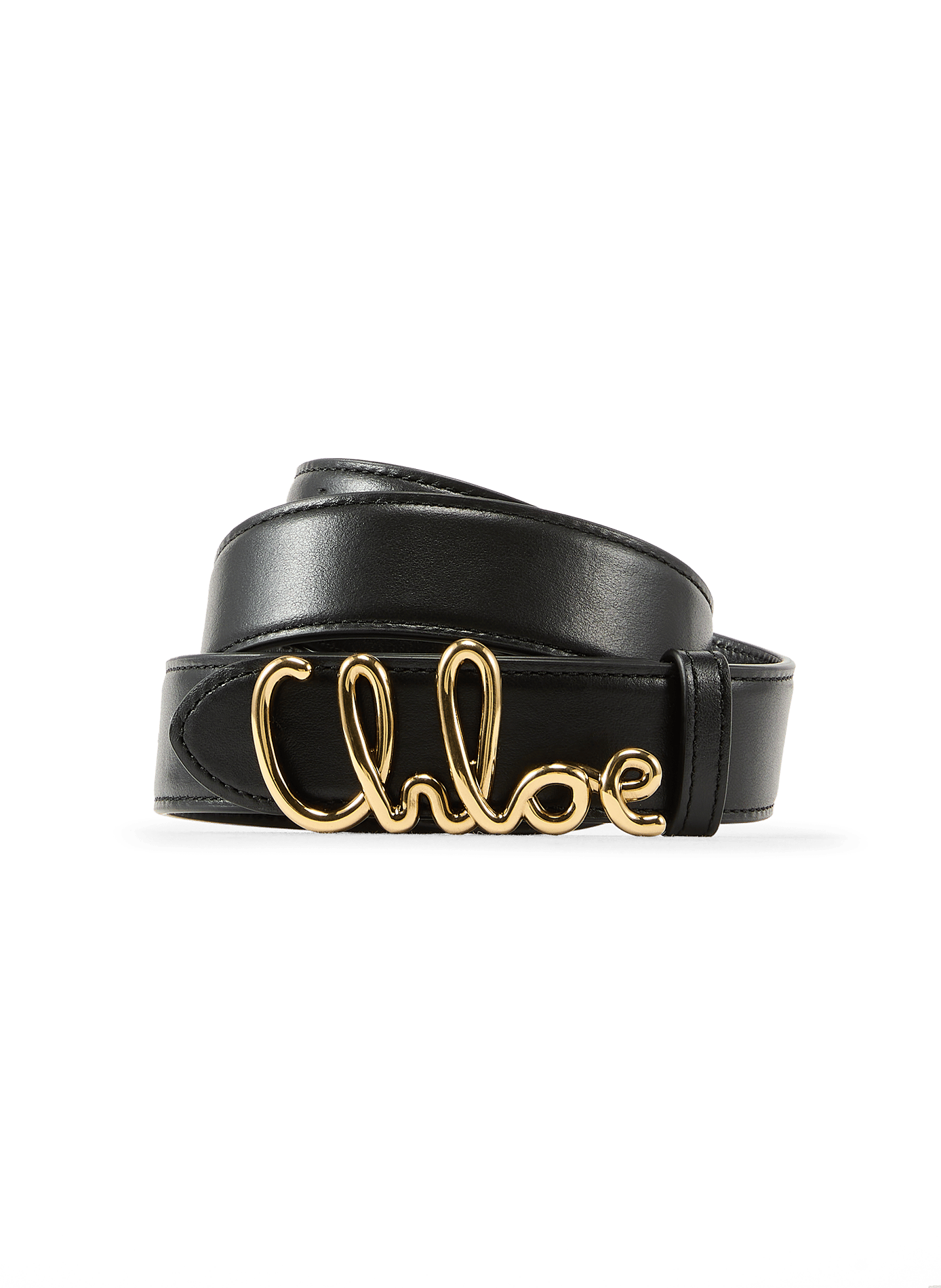 Iconische leren riem CHLOÉ Zwart