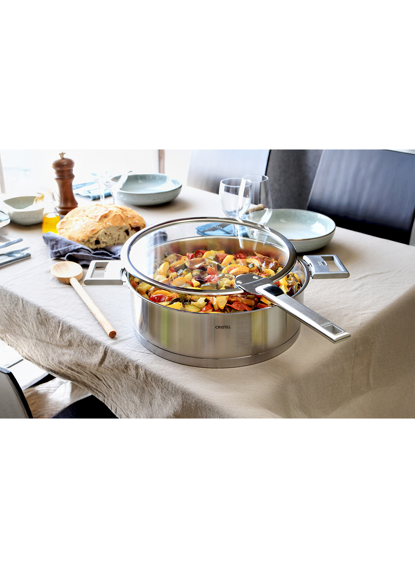 Couvercle Strate en verre plat CRISTEL Transparent