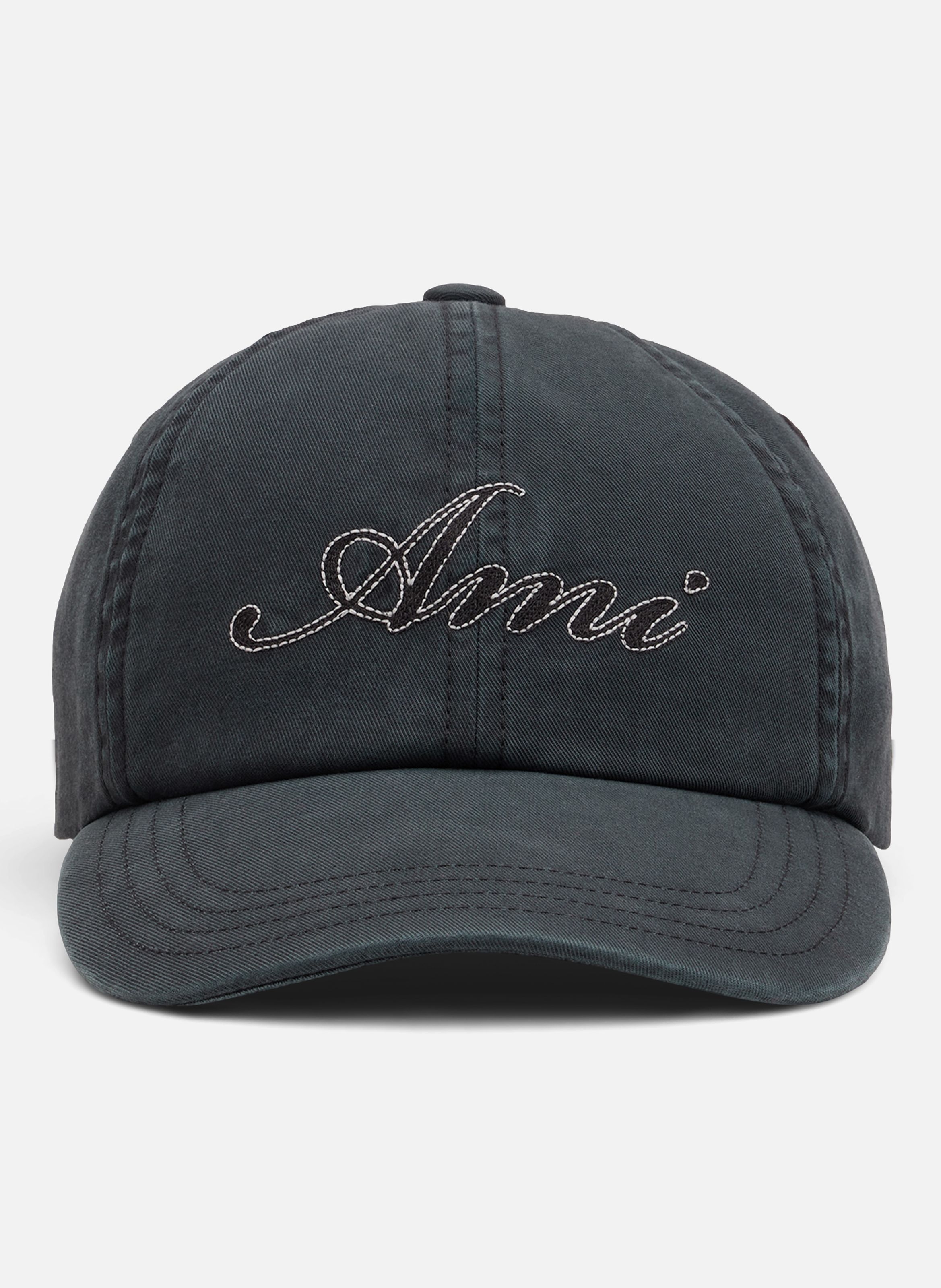 Casquette unisexe en coton broderie ami paris AMI PARIS Noir