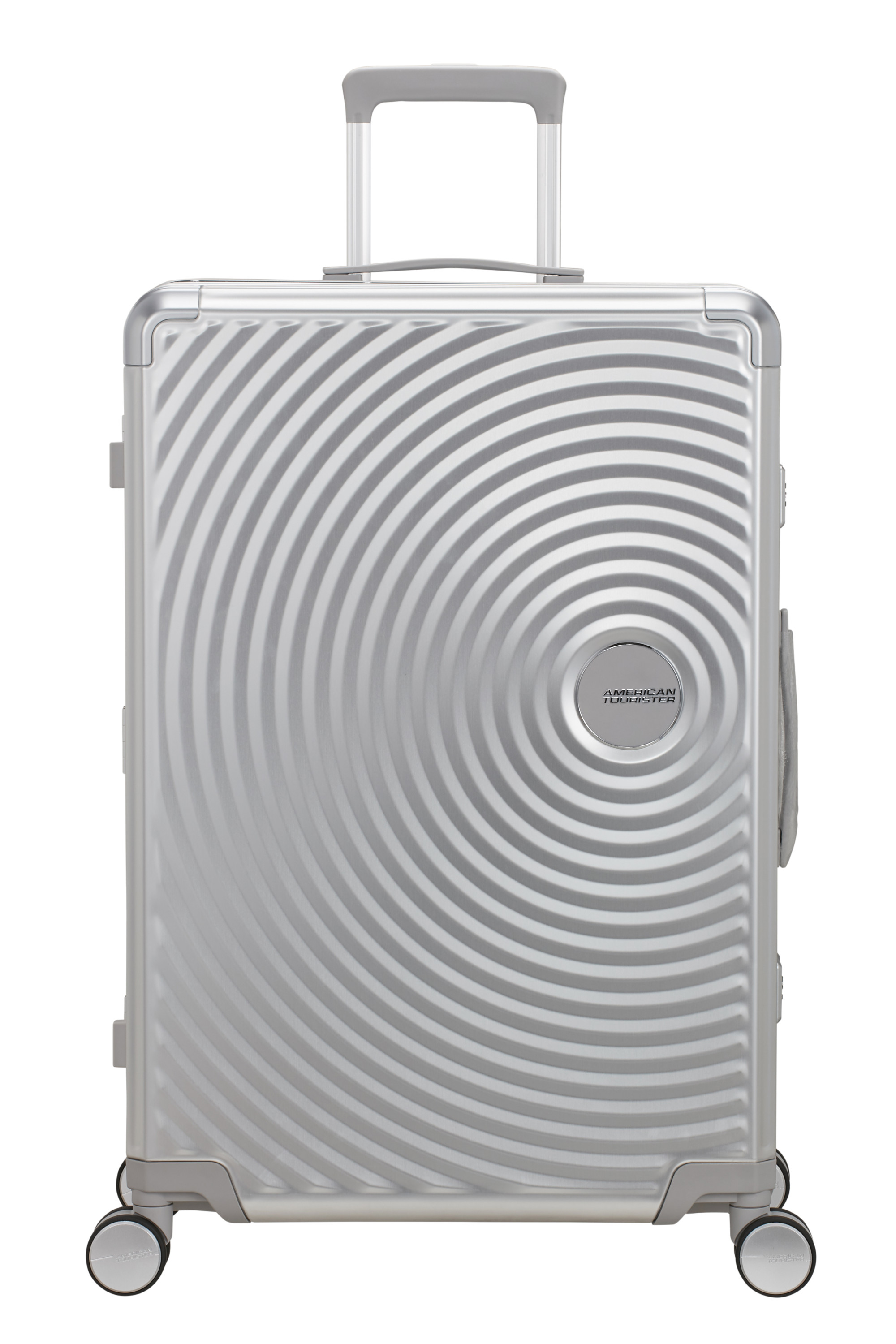 Soundbox alu valise 4 roues taille l AMERICAN TOURISTER Argent