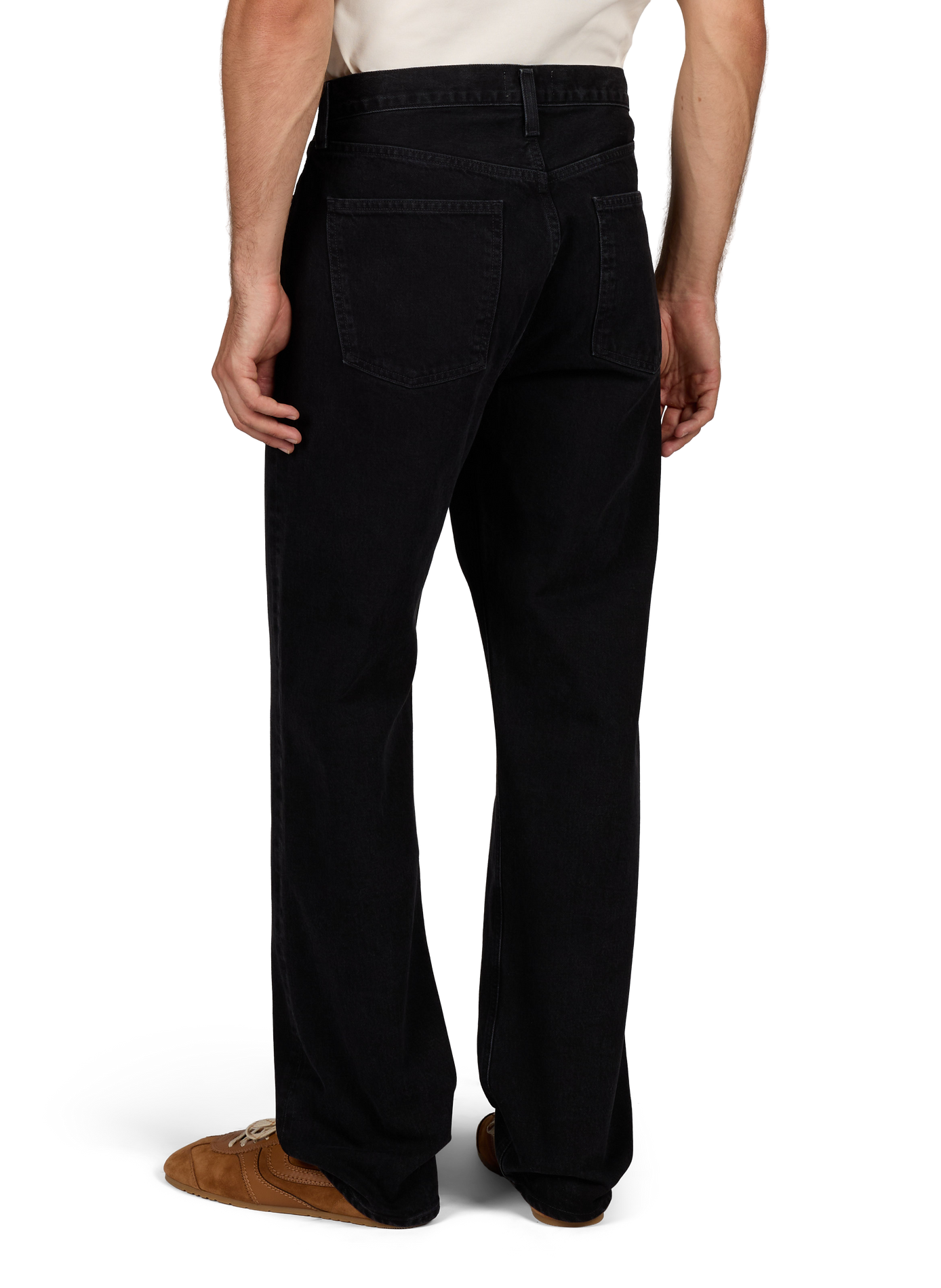 Solid straight-leg jeans AGOLDE Black