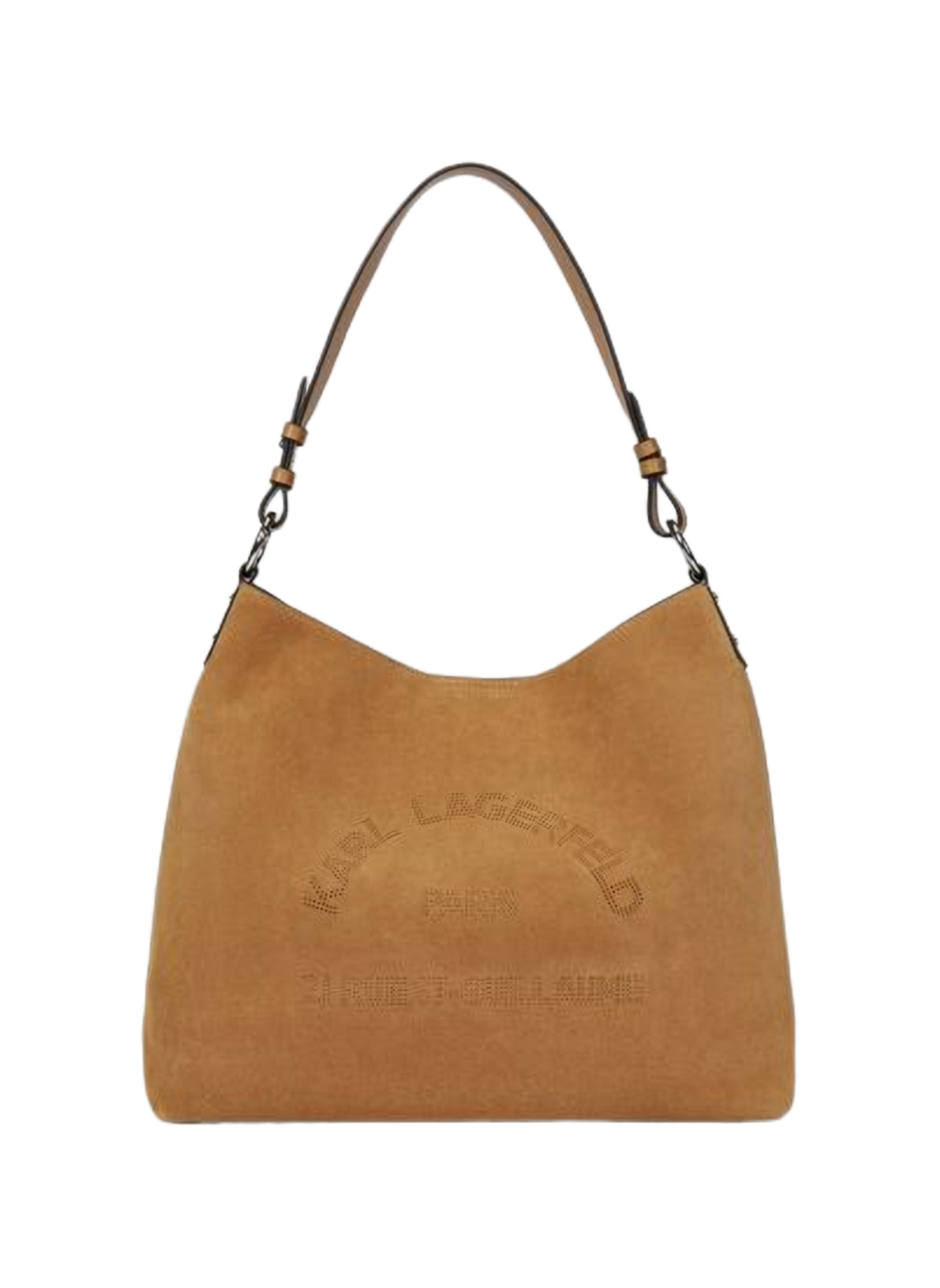 Sac K/Daily en cuir suédé KARL LAGERFELD Marron