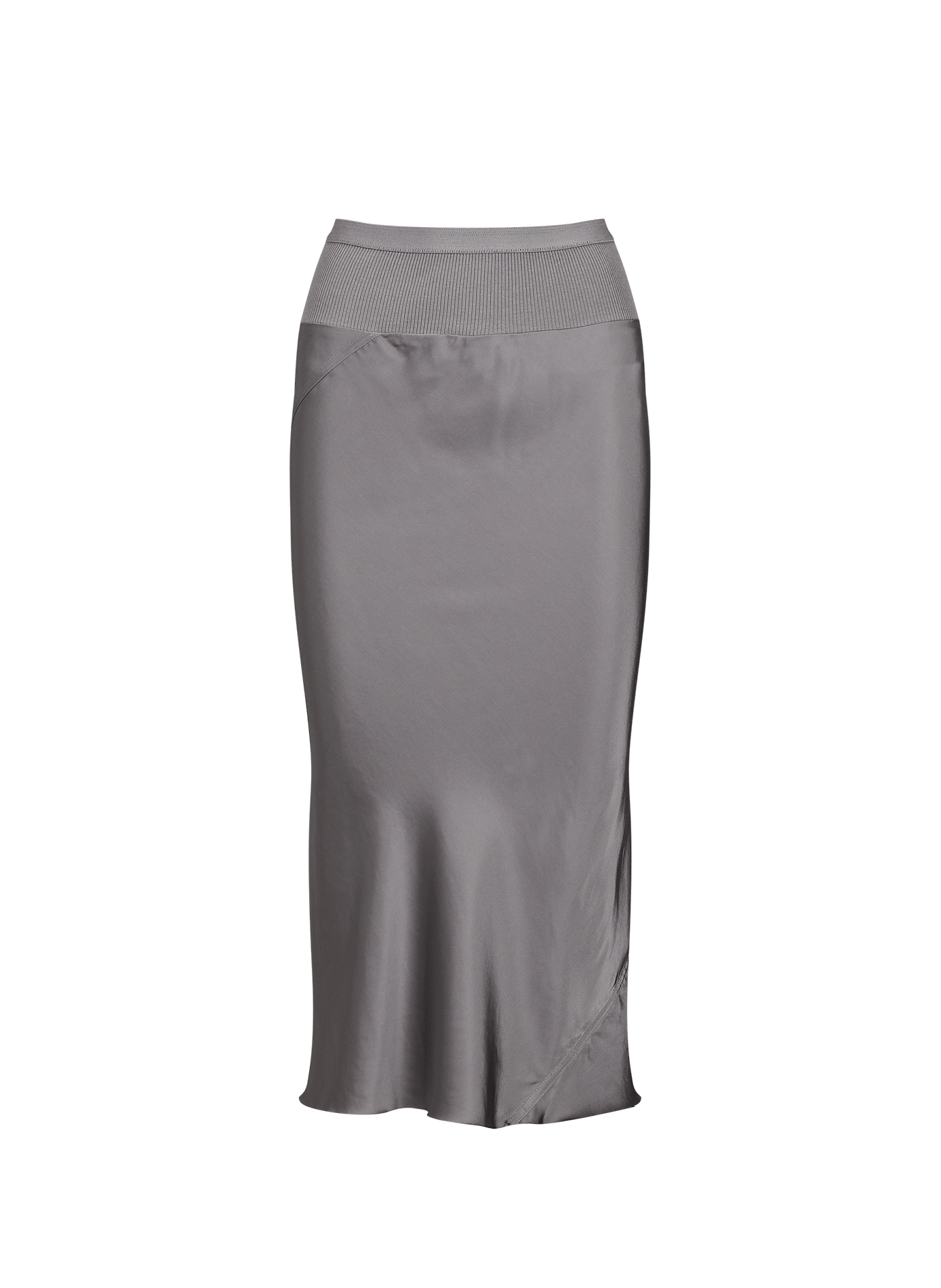 Bias-cut midi skirt RICK OWENS Grey