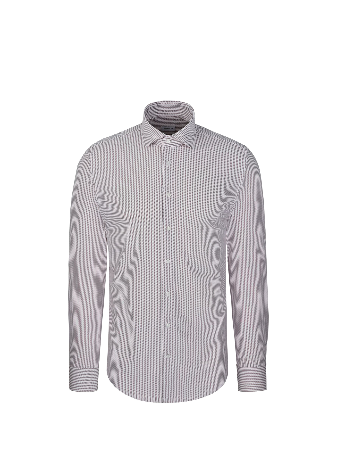 Classic Striped Straight Fit Shirt SEIDENSTICKER Red