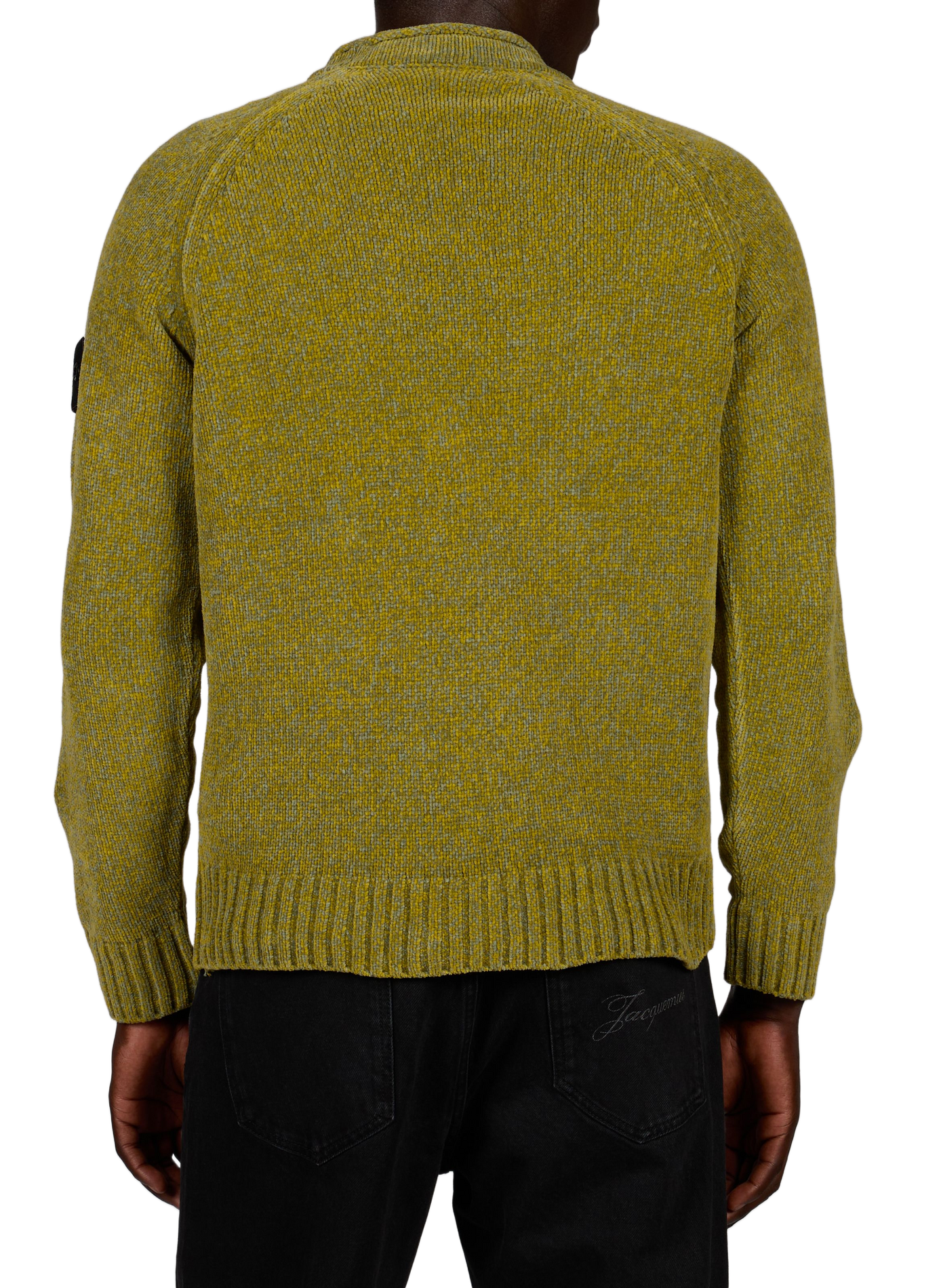 Pull droit en coton STONE ISLAND Kaki