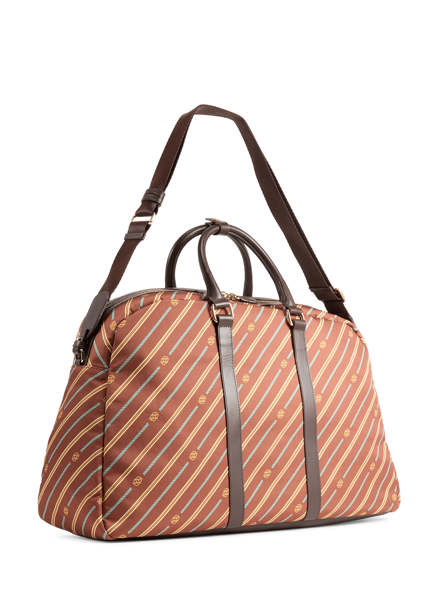 Weekender Reisetasche mit Monogramm DROLE DE MONSIEUR Braun