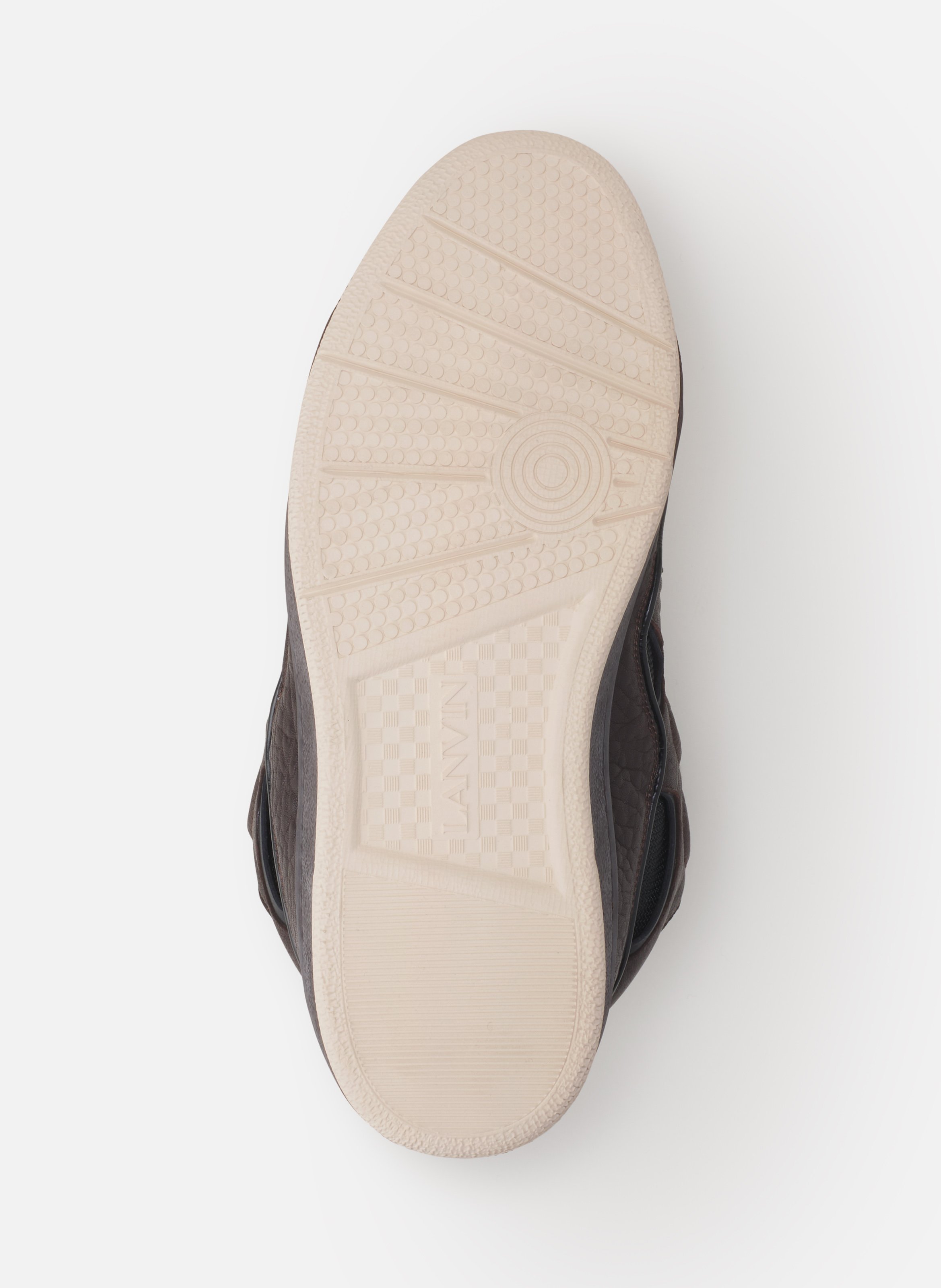 Sneakers curb en cuir effet dino LANVIN Noir
