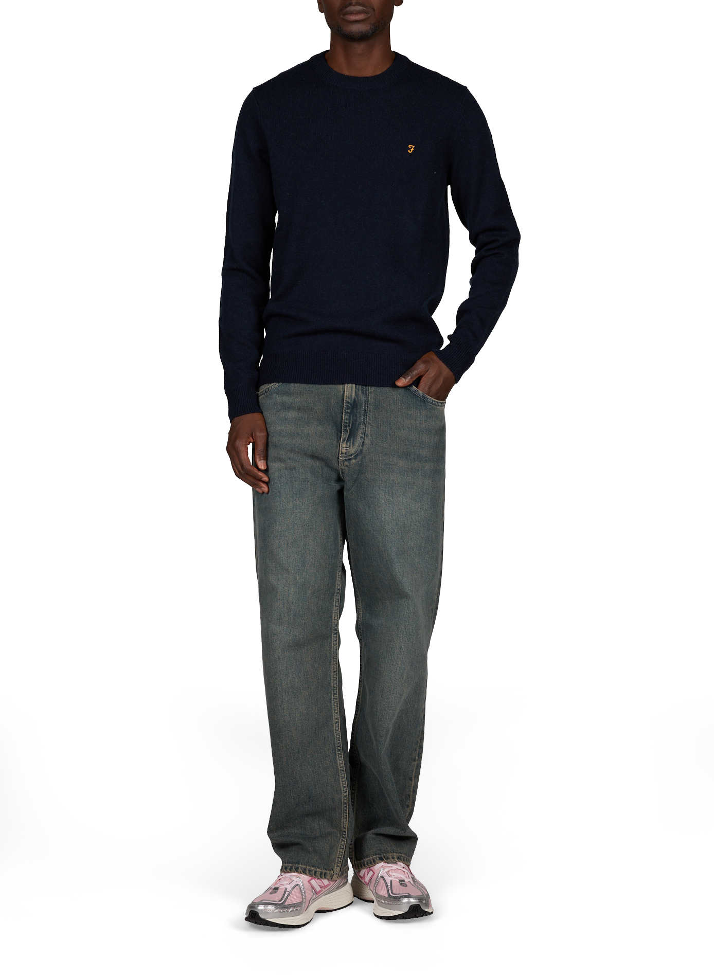 Wool jumper FARAH Blue