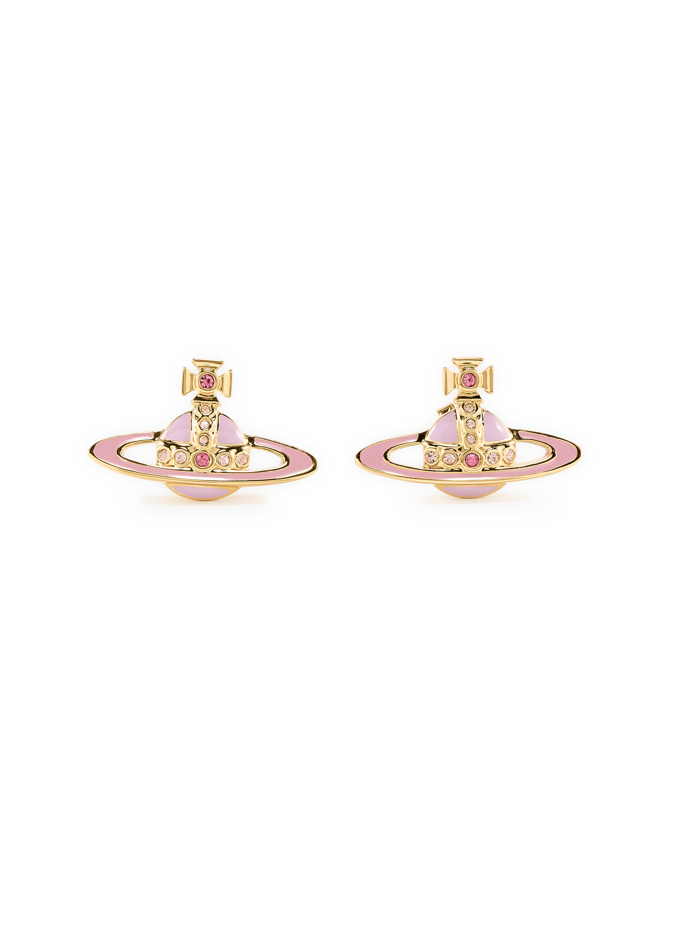Small Neo Brass Earrings VIVIENNE WESTWOOD Silver