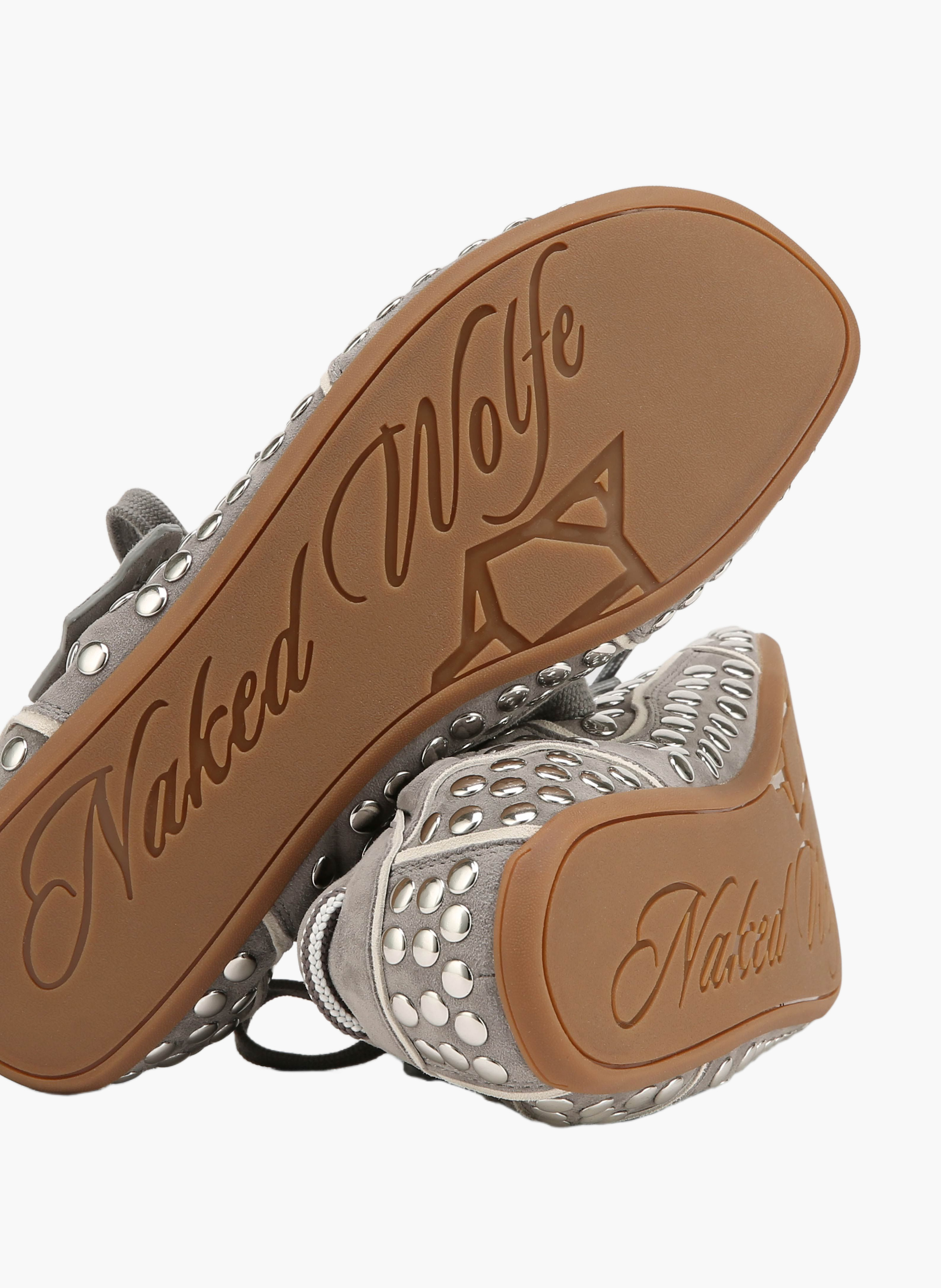 Soul-sneakers met studs NAKED WOLFE Grijs