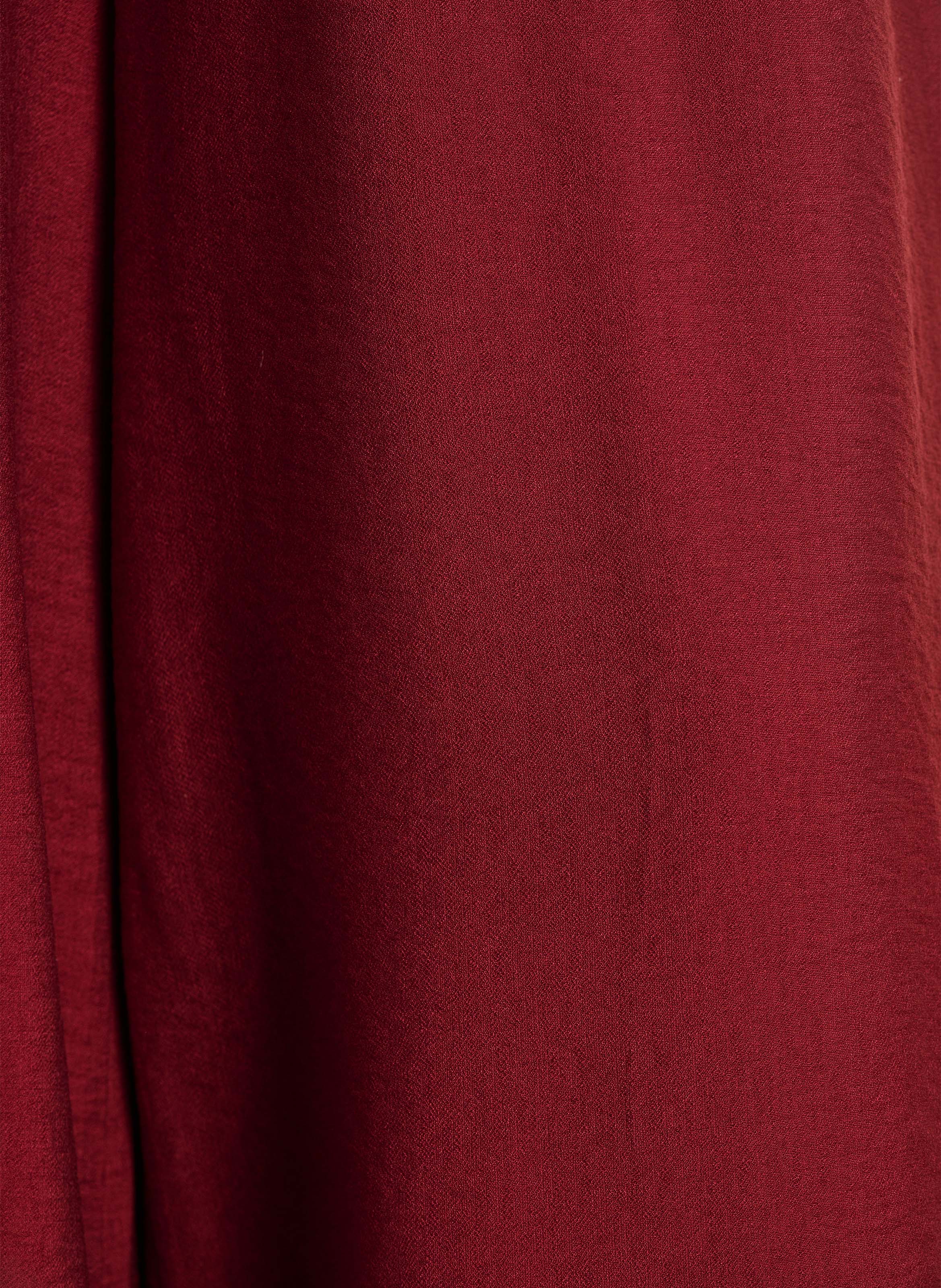 Lange soepelvallende jumpsuit LA FEE MARABOUTEE Bruin