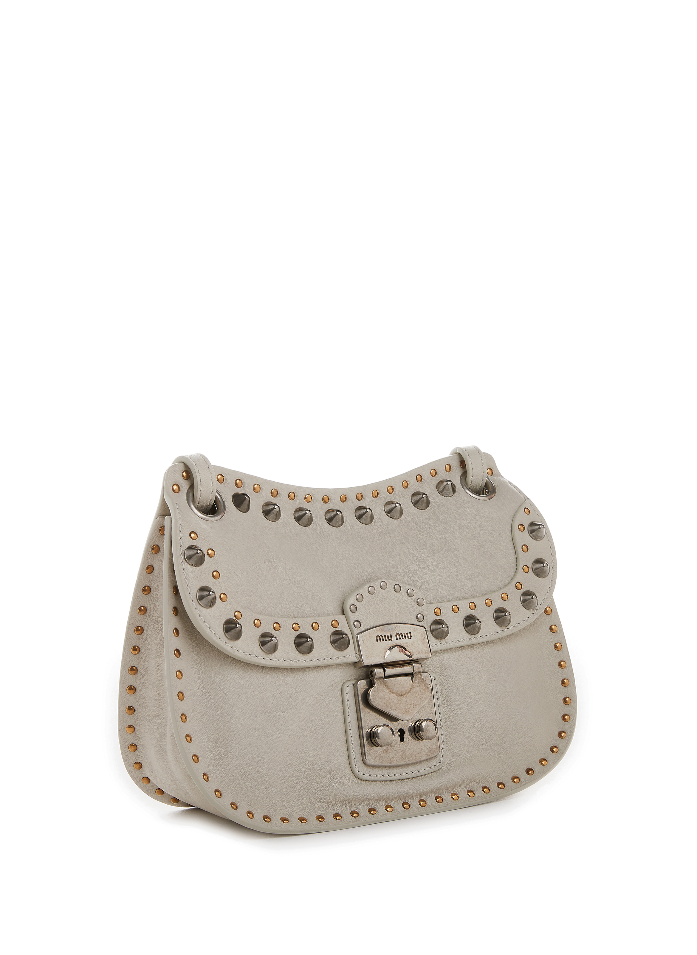 Sac bandoulière clouté en cuir