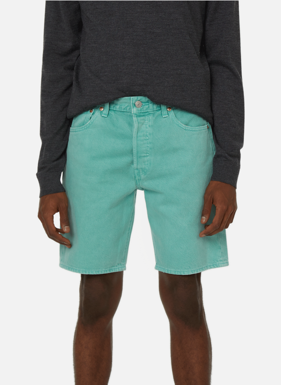 LEVI'S 501 cotton shorts Green