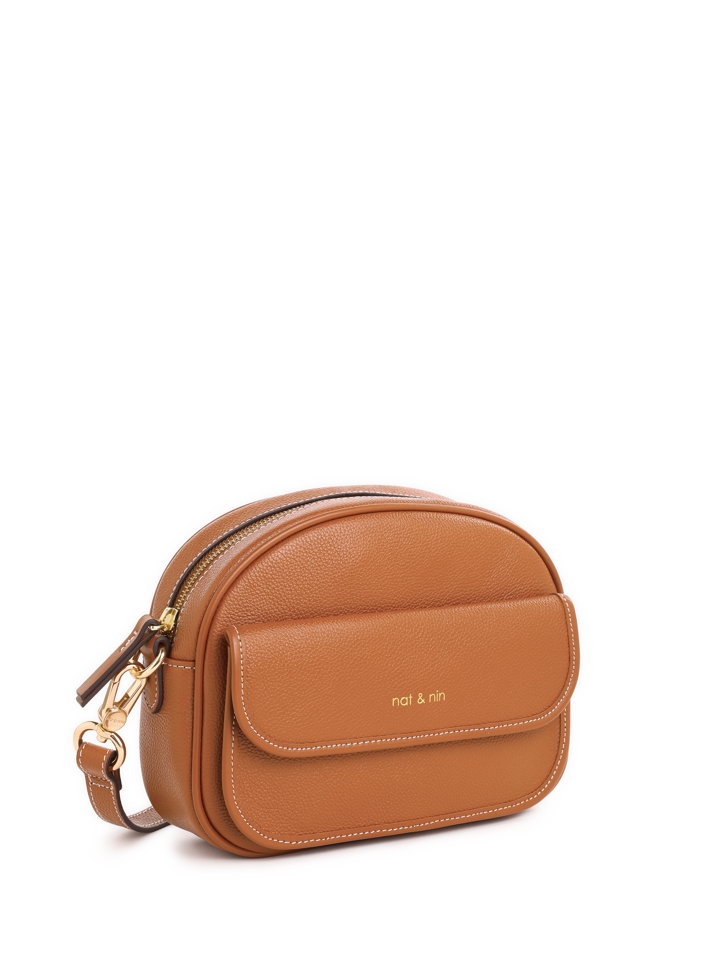 Juny leather shoulder bag NAT & NIN Brown