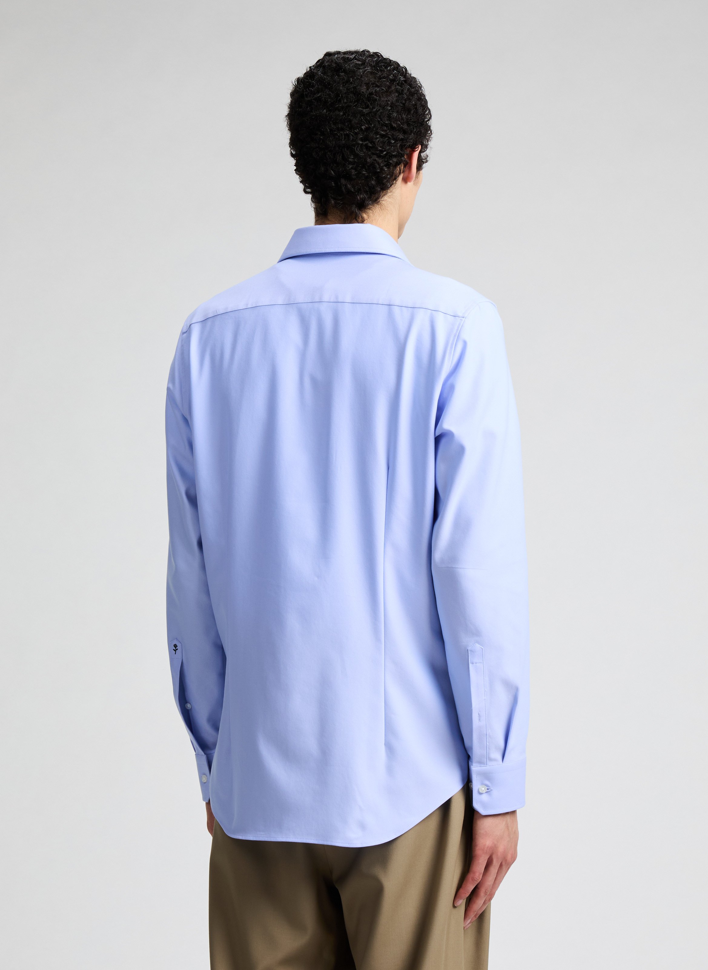 Chemise slim en coton SEIDENSTICKER Bleu