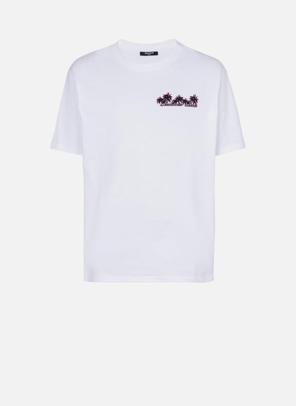 T-shirt imprimé club balmain signature Blanc by BALMAIN BALMAIN T-shirt imprimé club balmain signature Blanc