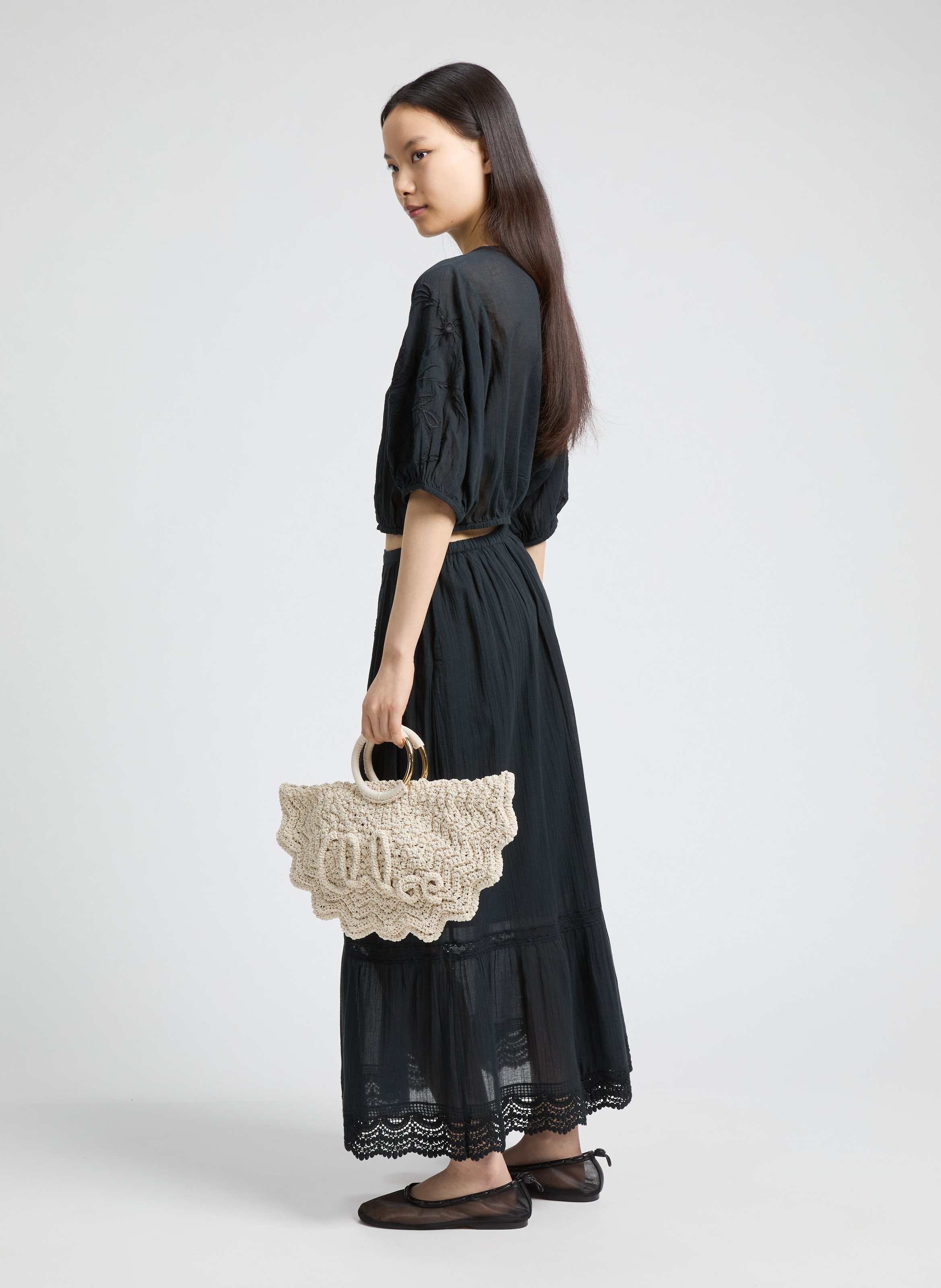 Handbag Paravent Bracelet Small CHLOÉ Beige