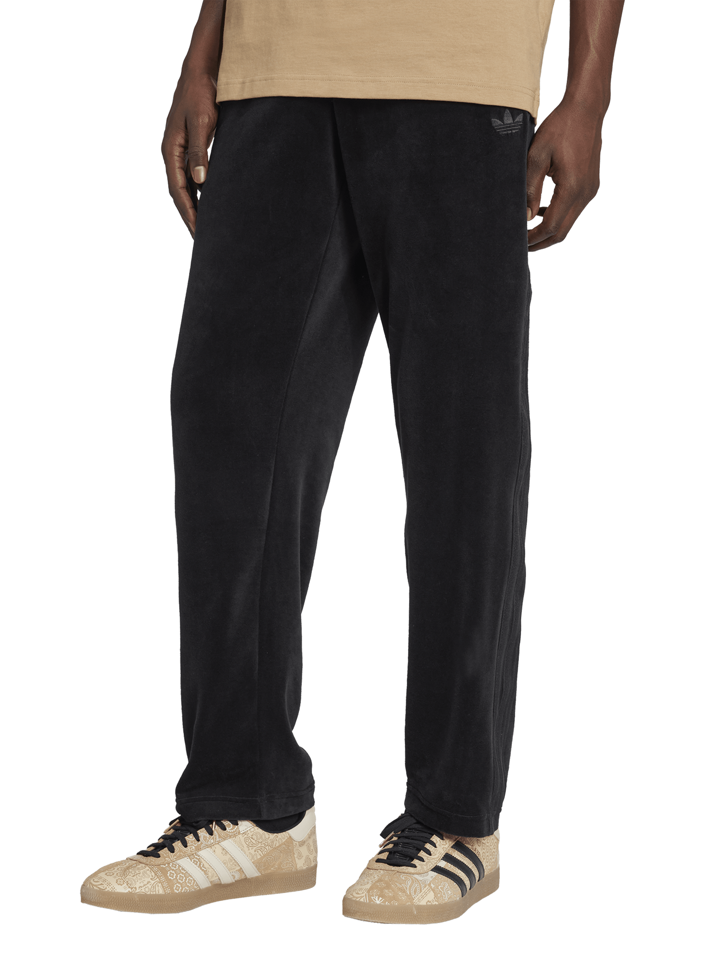 ADIDAS Pantalon de survêtement en velours  Noir
