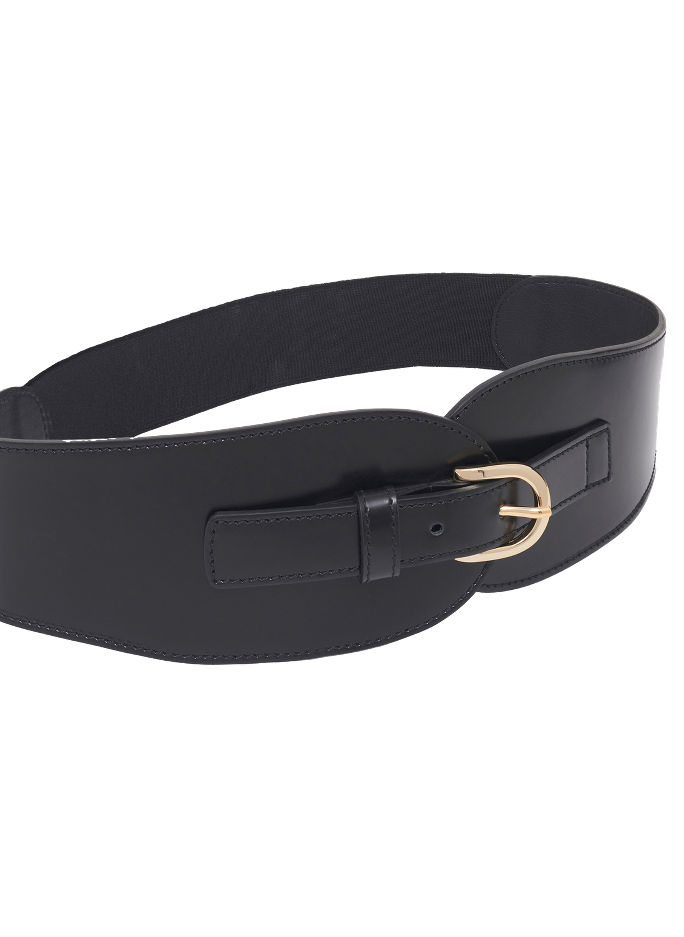 Ceinture corset en cuir façon box - olympe GERARD DAREL Noir