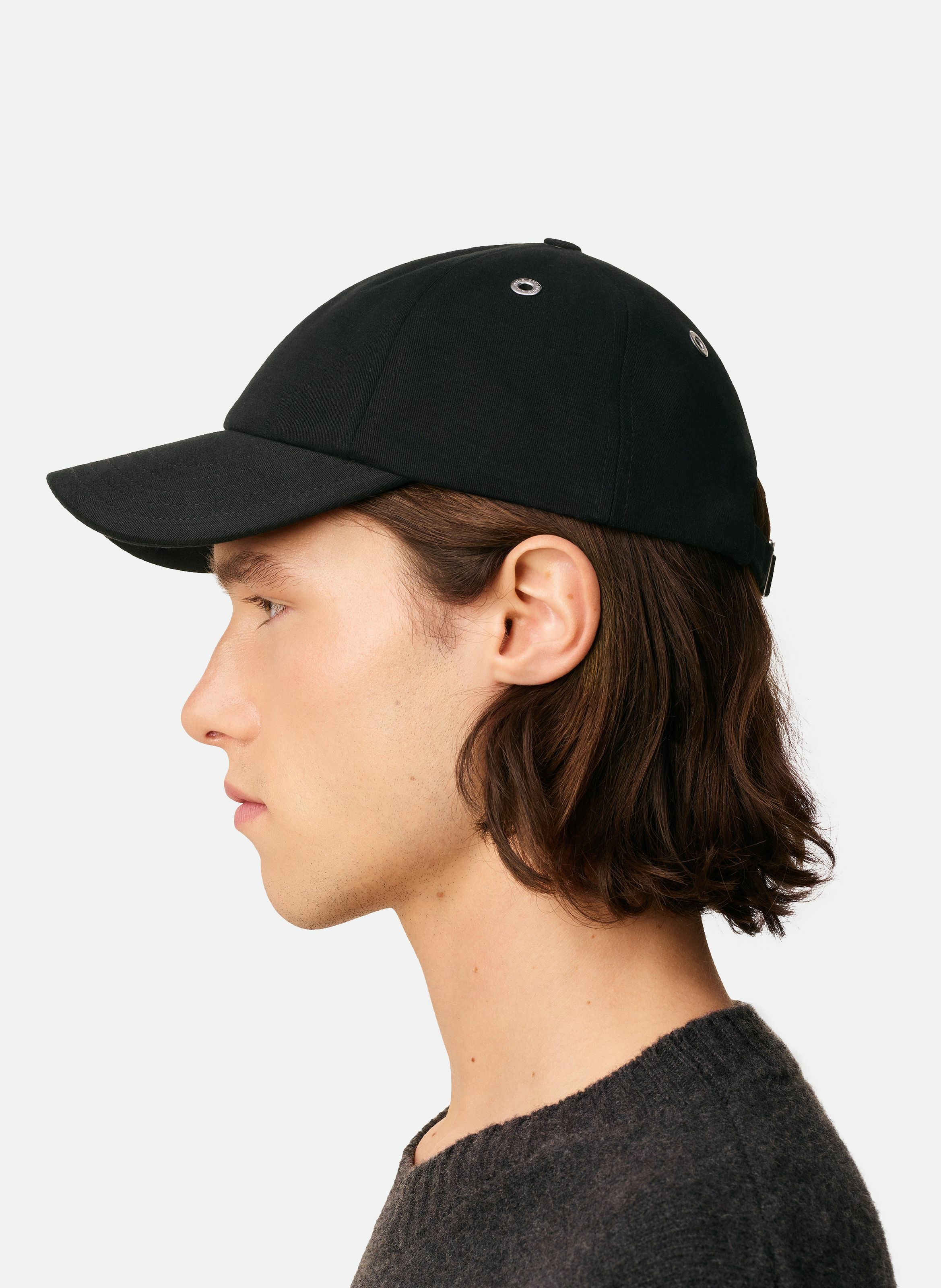 Casquette broderie ami de coeur rouge unisexe AMI PARIS Noir