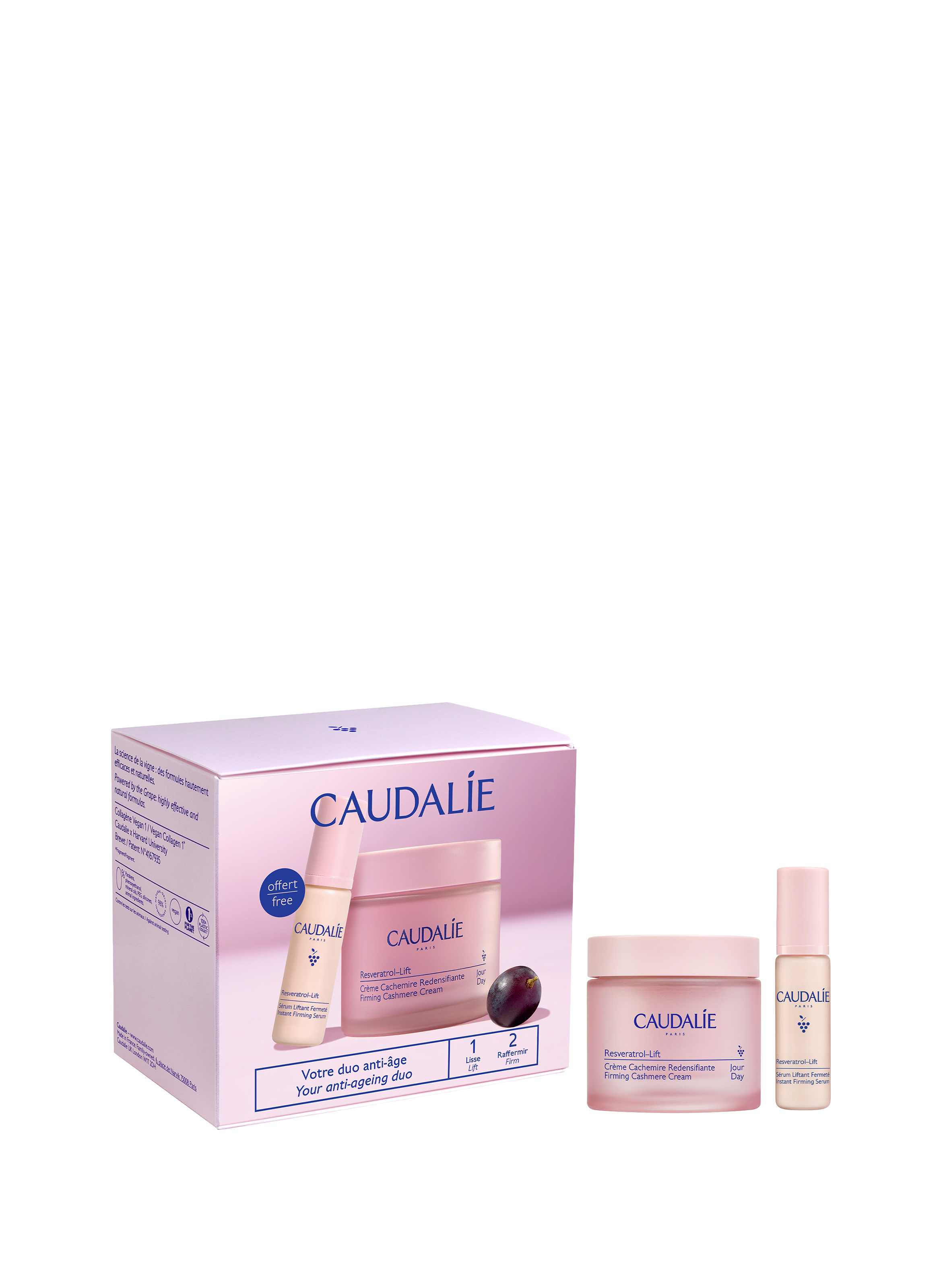 Coffret Crème Cachemire Resveratrol-Lift CAUDALIE No color