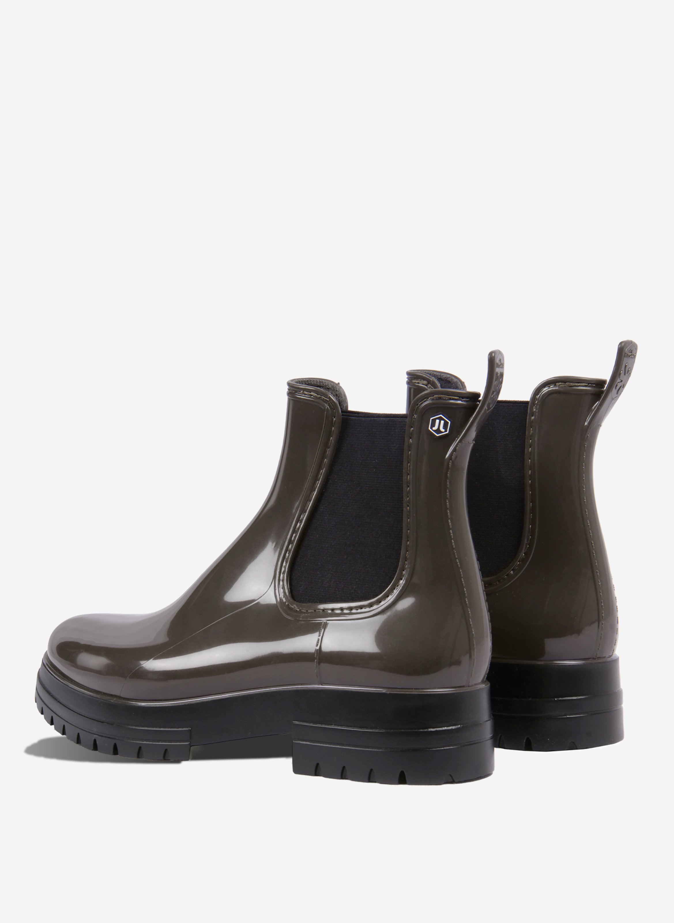 Bottines de pluie crantées JULES & JENN Vert