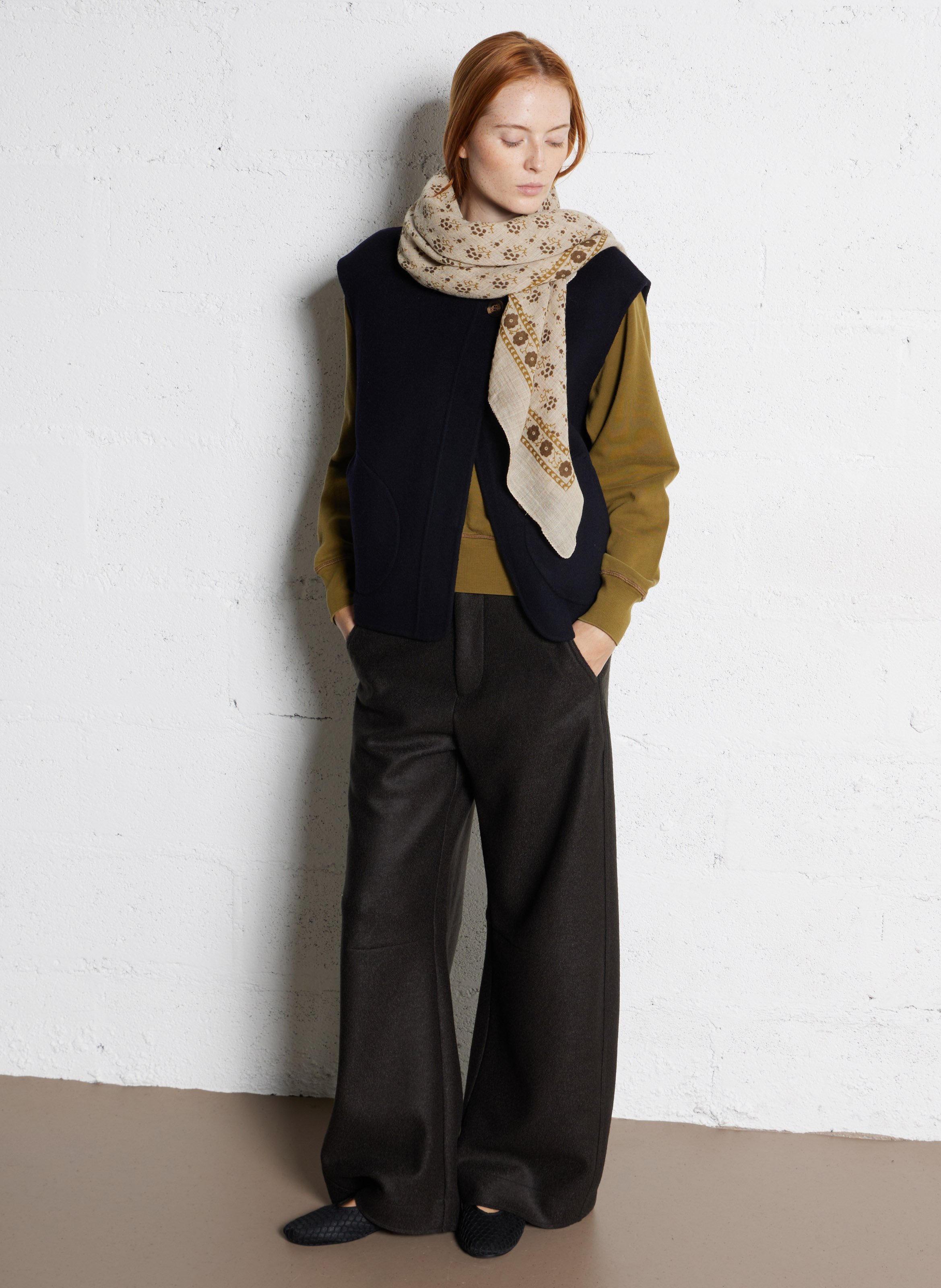 Sweat droit imprimé en coton apollo SOEUR Marron