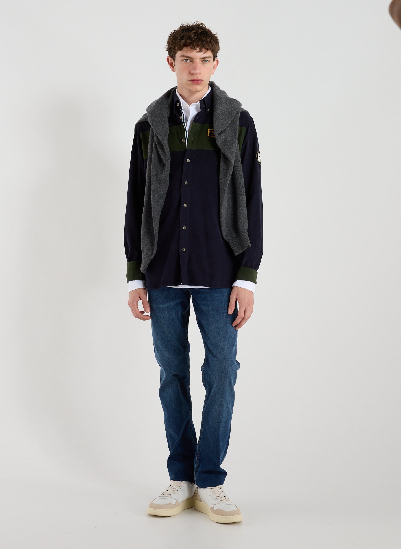  Cotton shirt HACKETT Blue