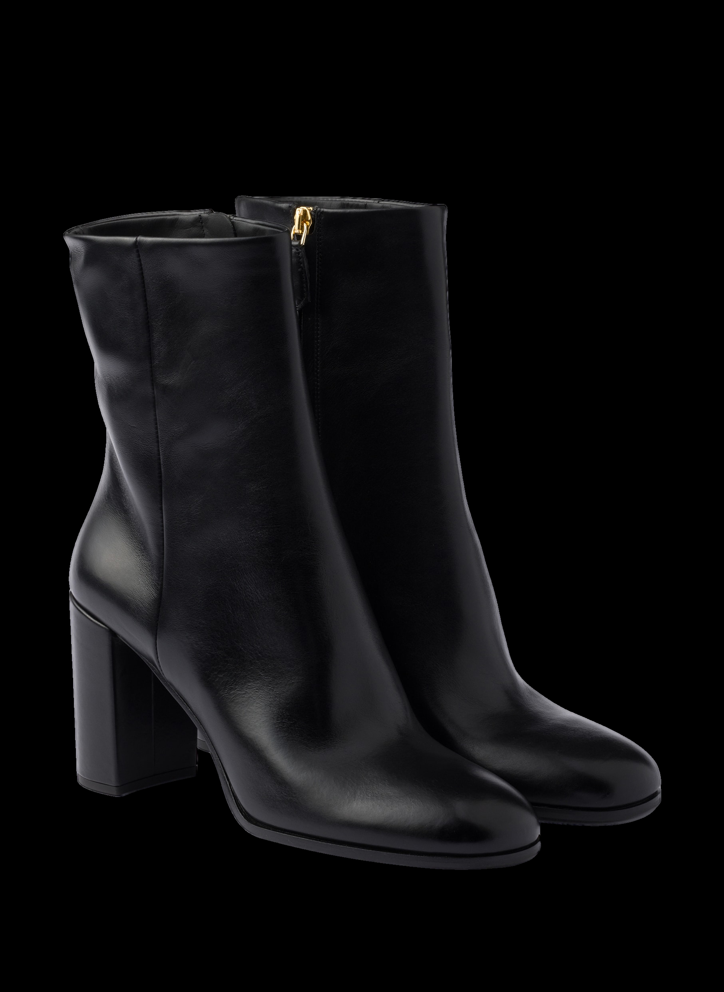 Bottines en cuir PRADA Noir