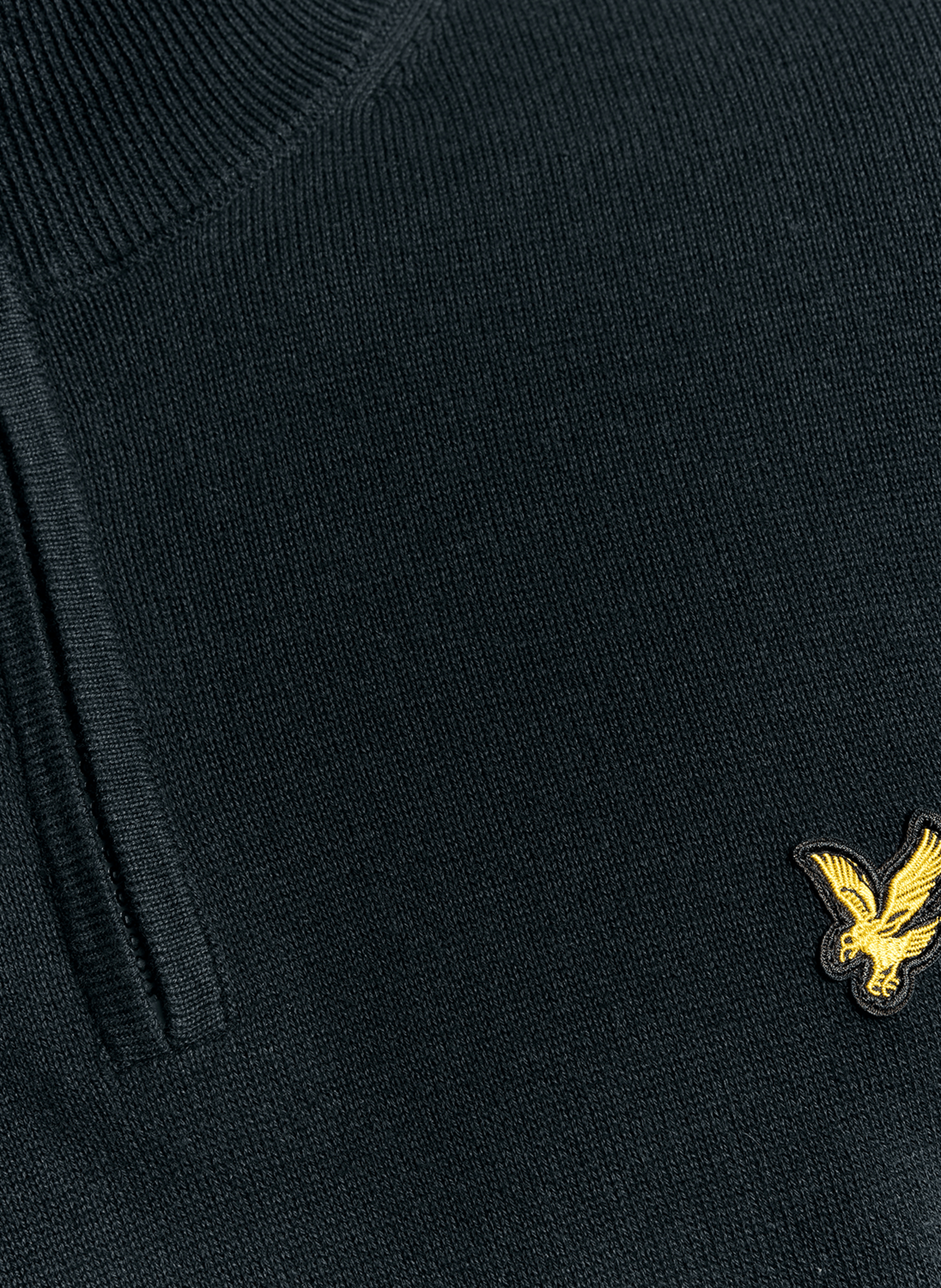 Pull col zippé en coton LYLE & SCOTT Bleu